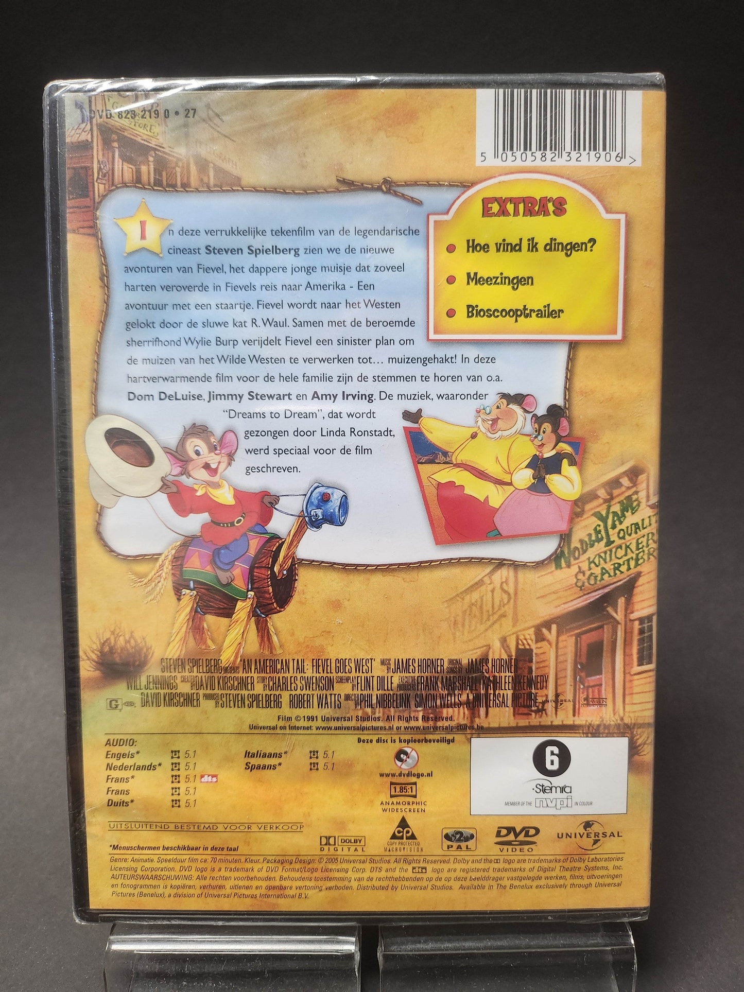 Fievel in het Wilde Westen geseald DVD - Feniks Gameshop