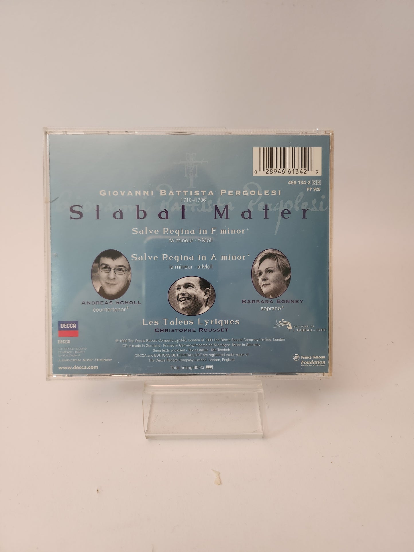 Giovanni Battista Pergolesi: Stabat Mater CD