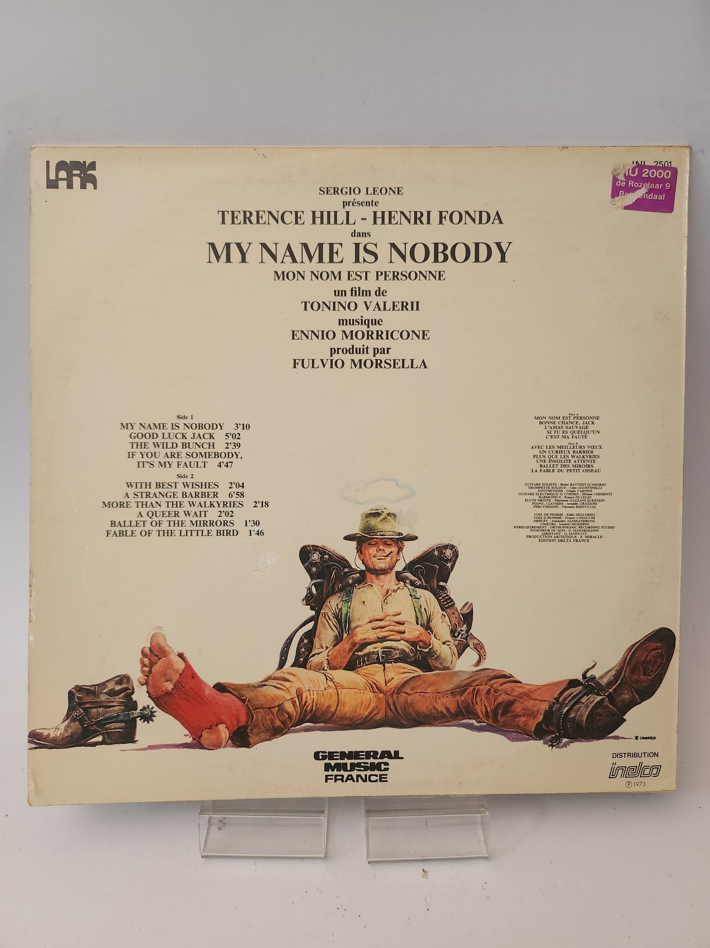 Orginele Filmmuziek "My Name is Nobody": Ennio Morricone LP Vinyl