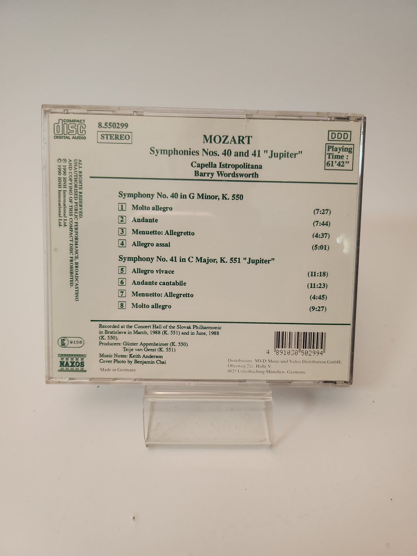 Mozart: Symphonies Nos 40 & 41 CD