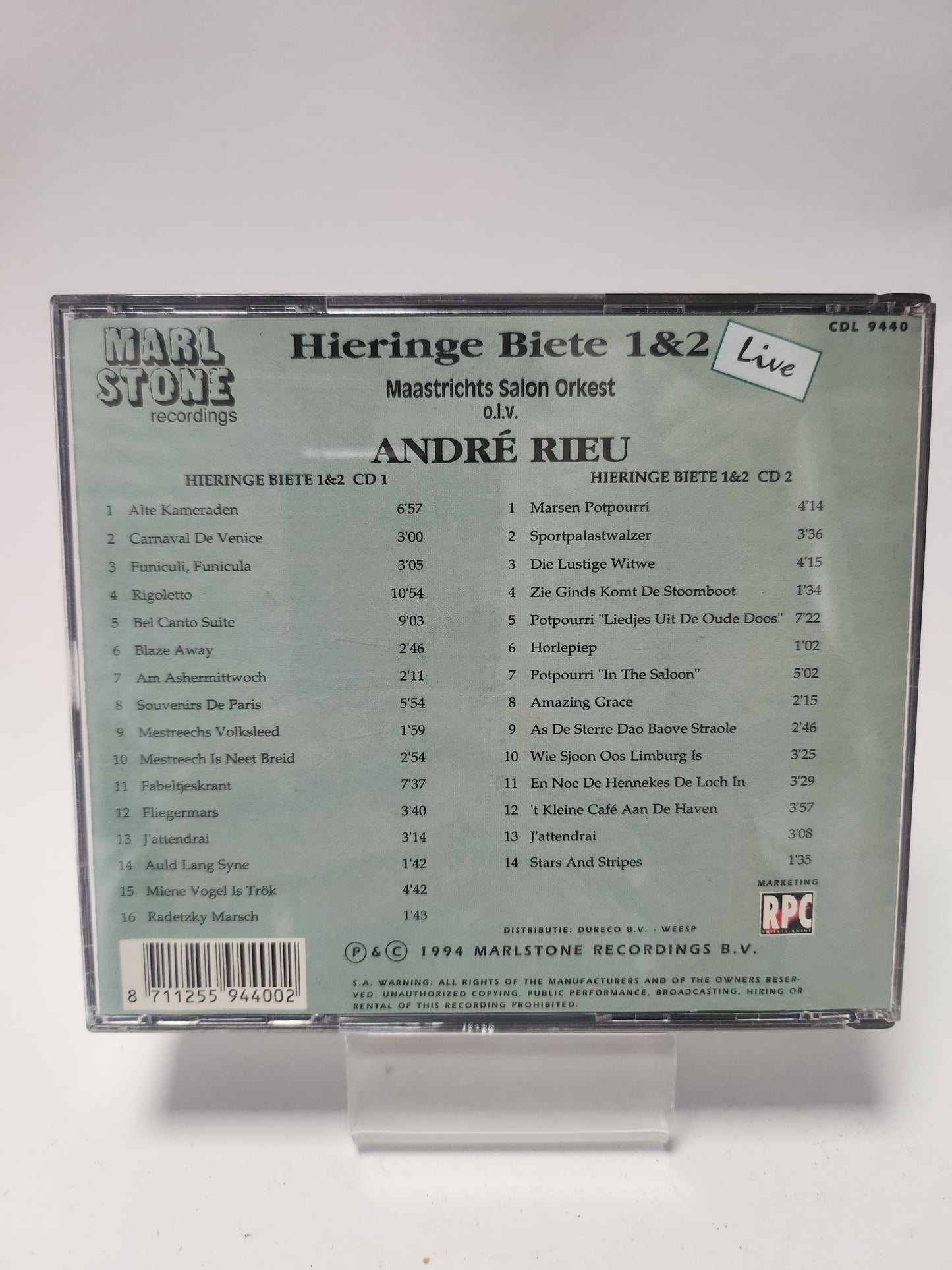 Hieringe Biete 1 & 2 olv Andre Rieu Dubbel CD
