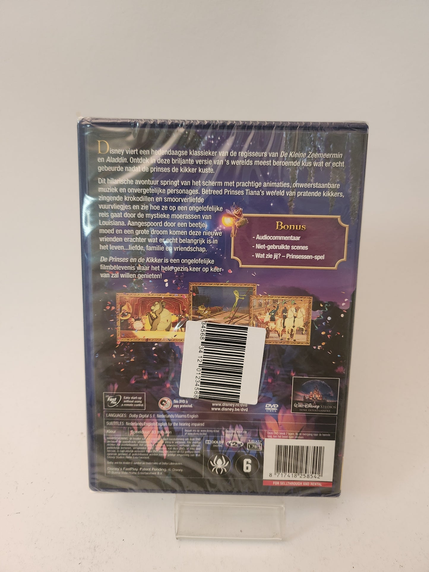 Disney de Prinses en de Kikker geseald DVD Kids