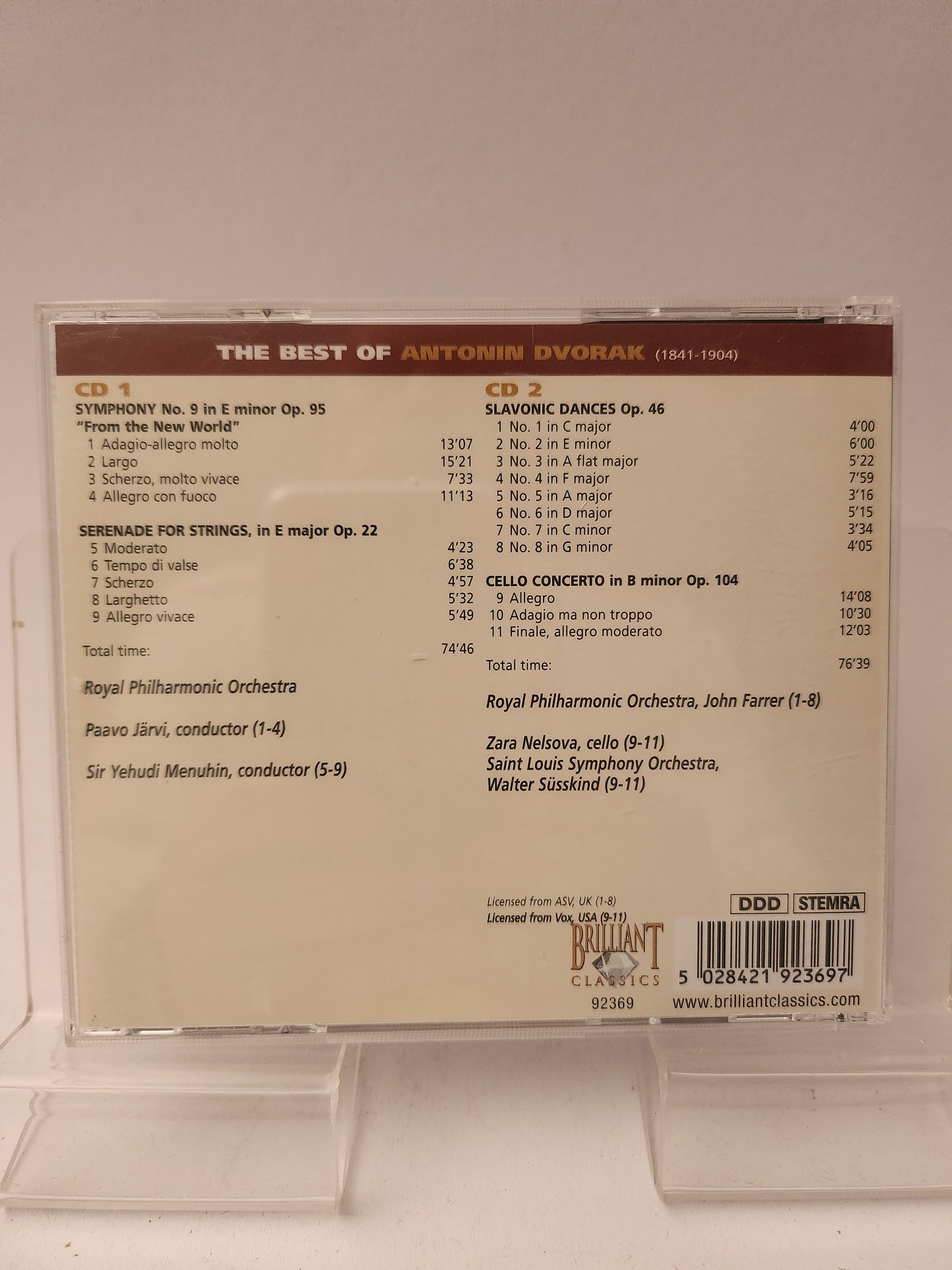 The Best of Dvorak CD