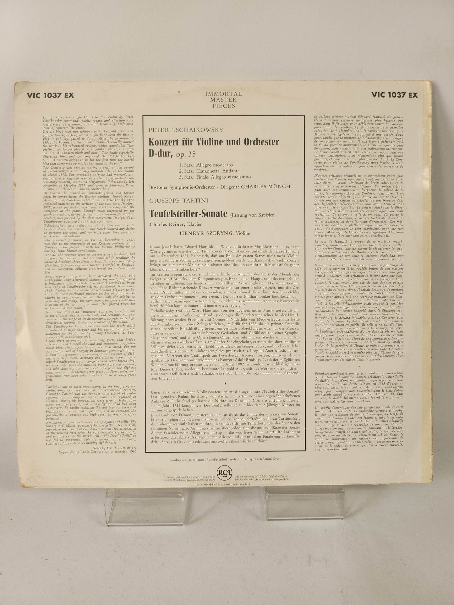Immortal Master Pieces: Tchaikovsky & Tartini LP Vinyl - Feniks Gameshop