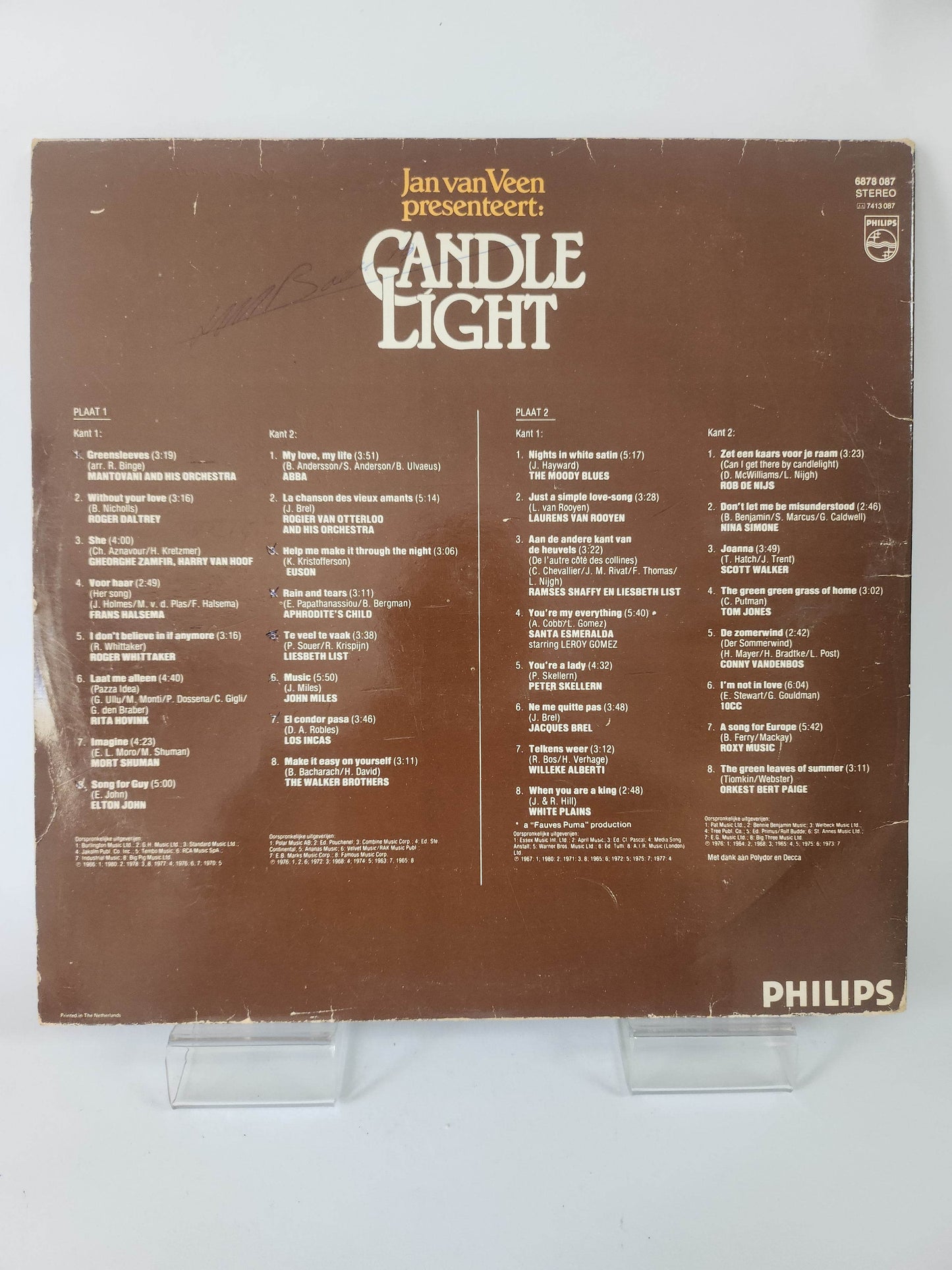 Jan van Veen: Candle Light LP Vinyl - Feniks Gameshop