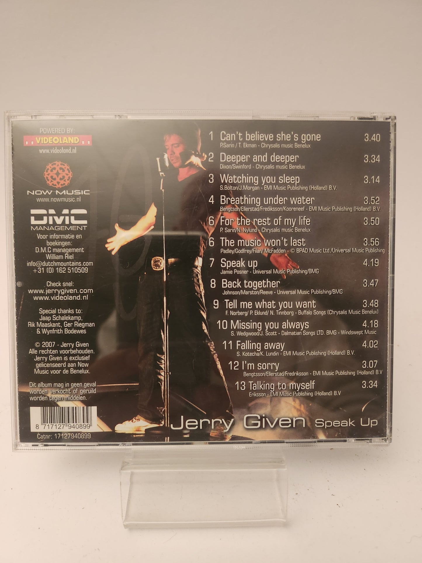 Jerry Given: Speak Up CD