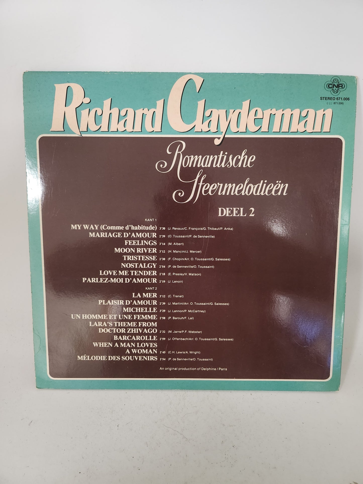 Richard Clayderman: Romantische Sfeermelodieën Deel 2 LP Vinyl
