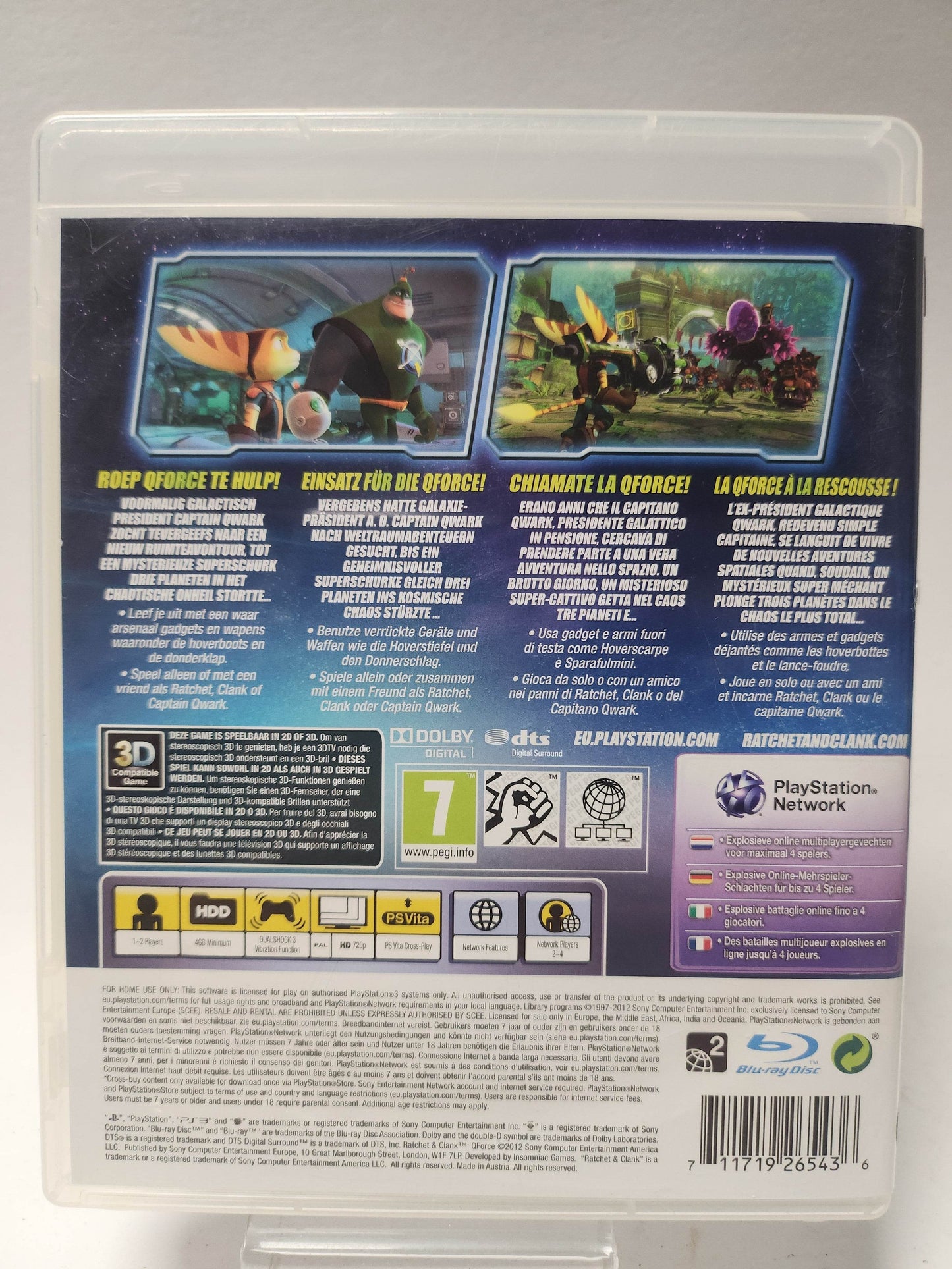 Ratchet & Clank Qforce (No Book) Playstation 3 - Feniks Gameshop