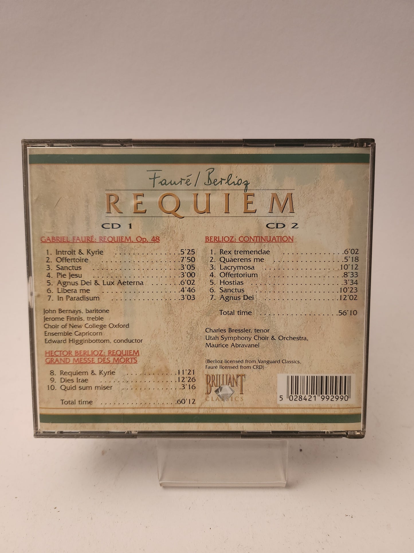 Requiem: Faure & Berlioz CD