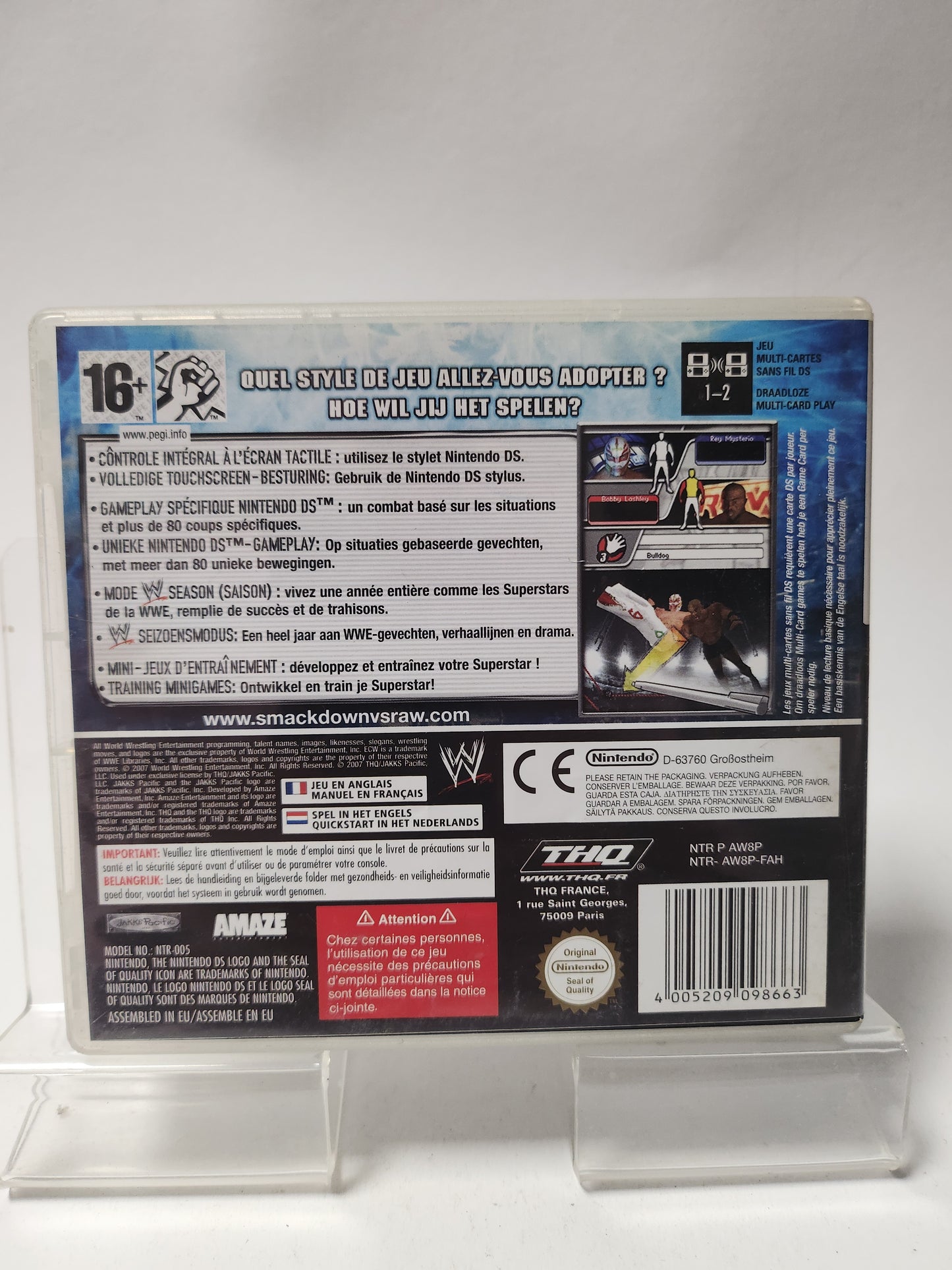 Smackdown vs Raw 2008 featuring ECW Nintendo DS