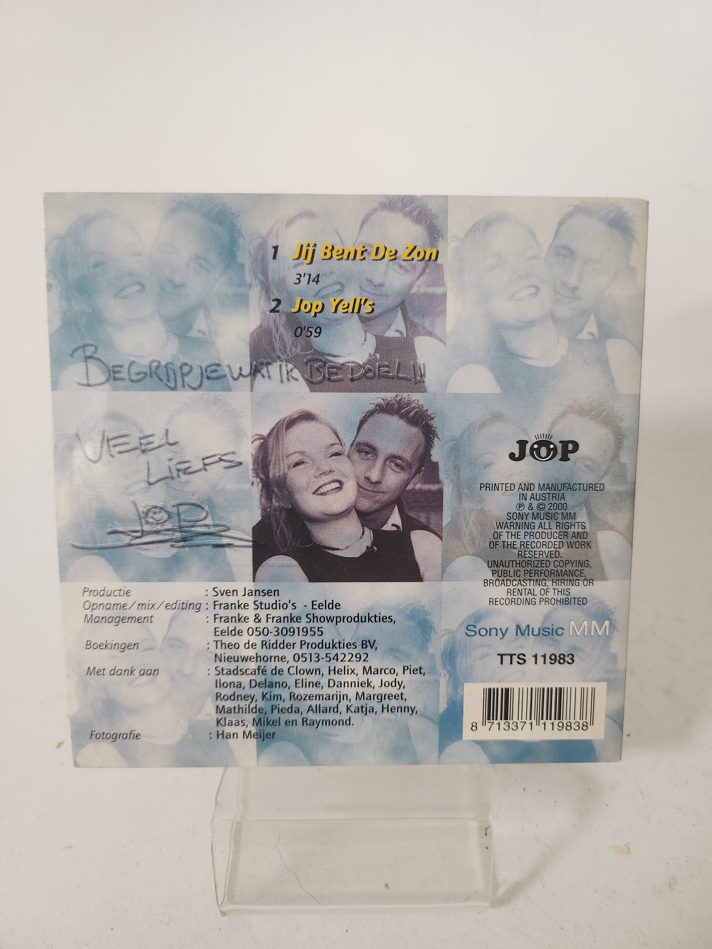 Jop: Jij bent de Zon CD Single