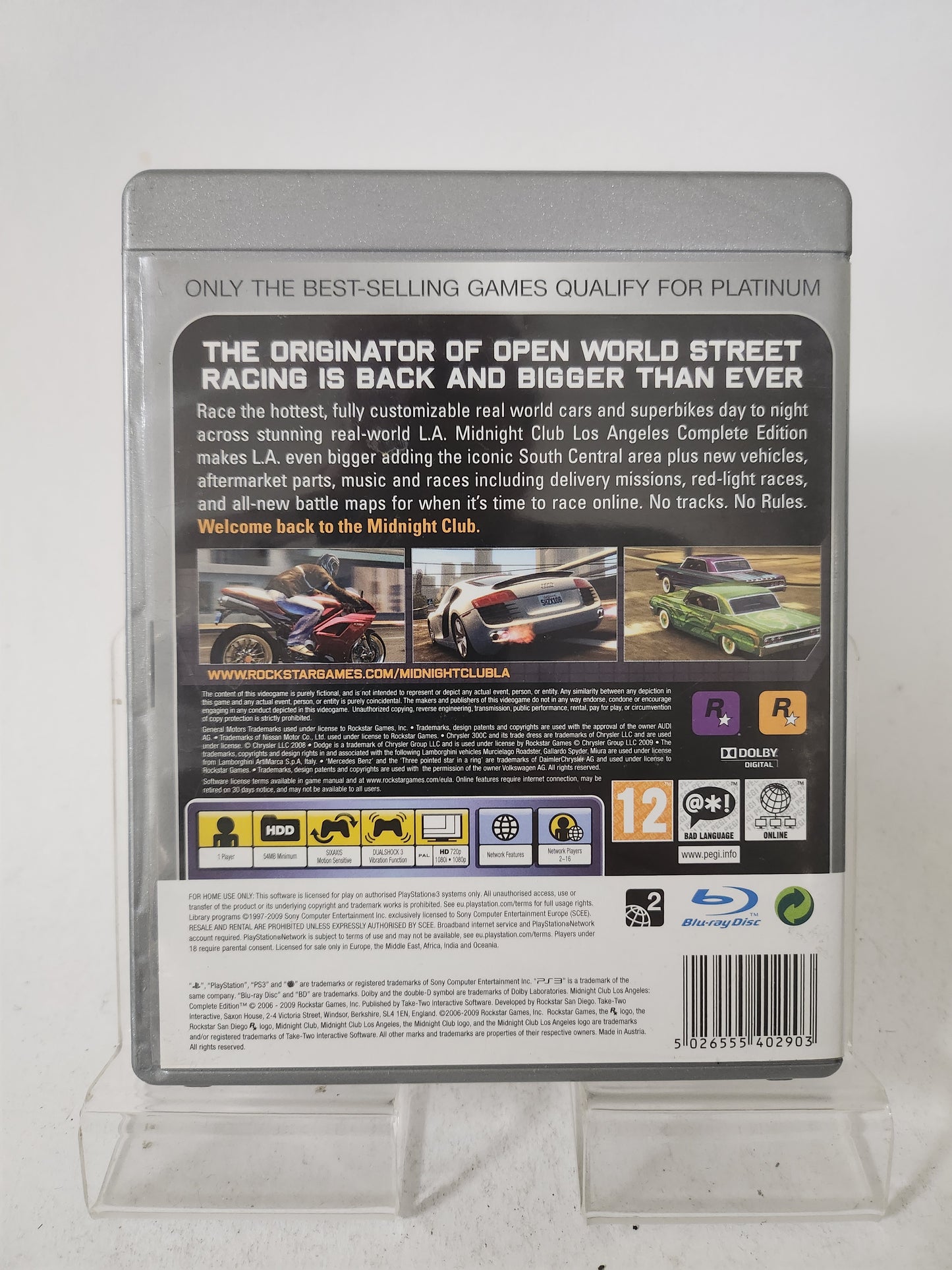 Midnight Club Los Angeles Complete Platinum Edition Playstation 3