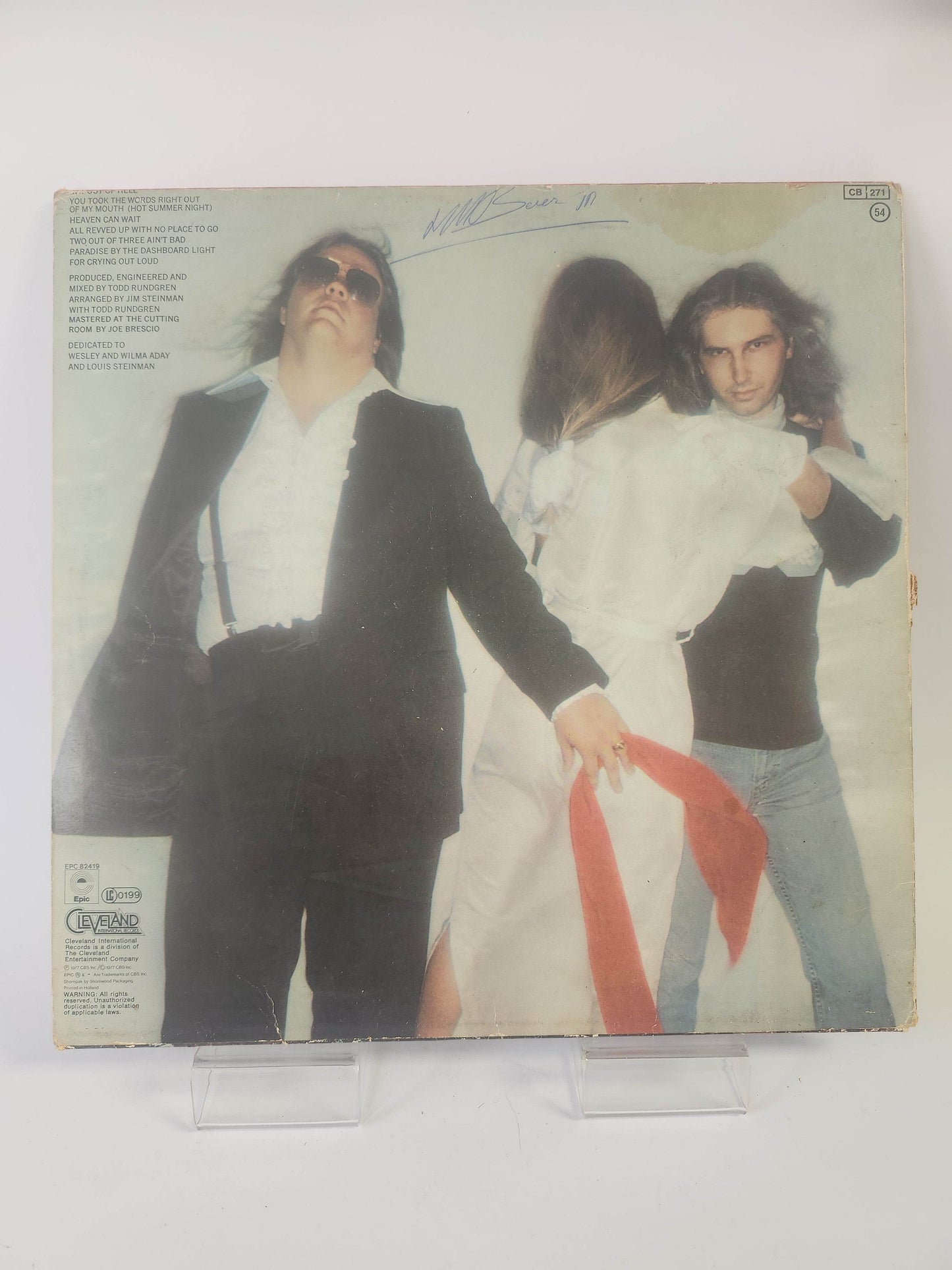 Meat Loaf: Bat out of Hell LP Vinyl - Feniks Gameshop