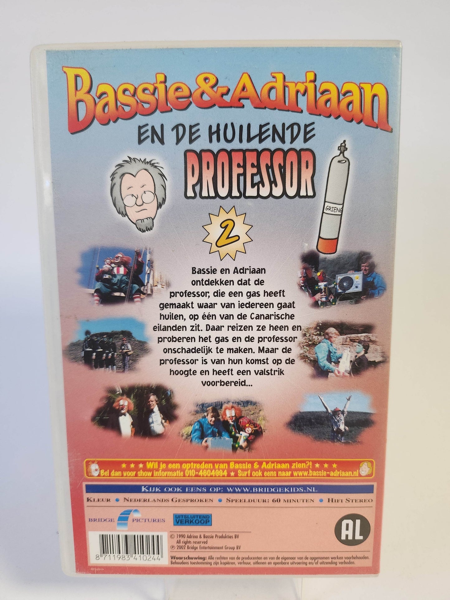 Bassie & Adriaan en de Huilende Professor 2 VHS - Feniks Gameshop