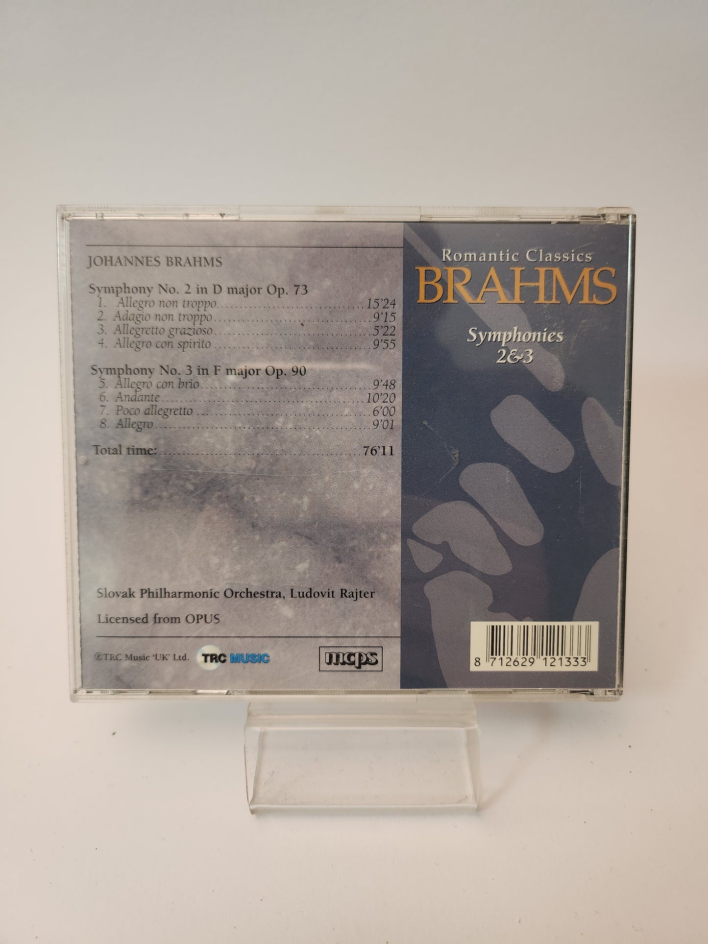 Romantic Classics Brahms Symphonies 2 & 3 CD