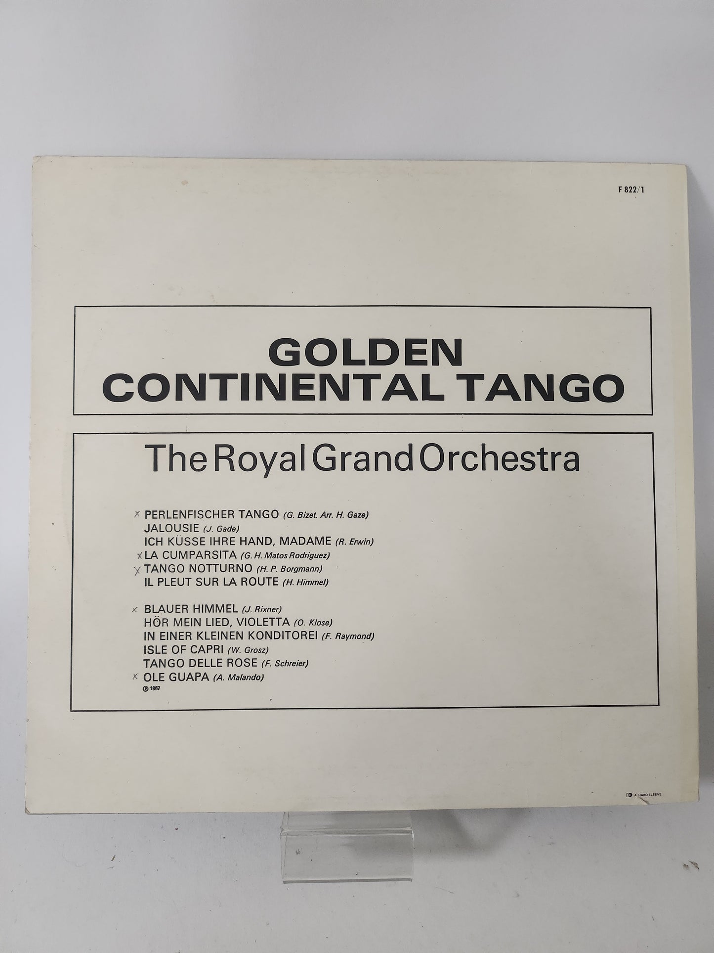 Golden Continental Tango LP Vinyl