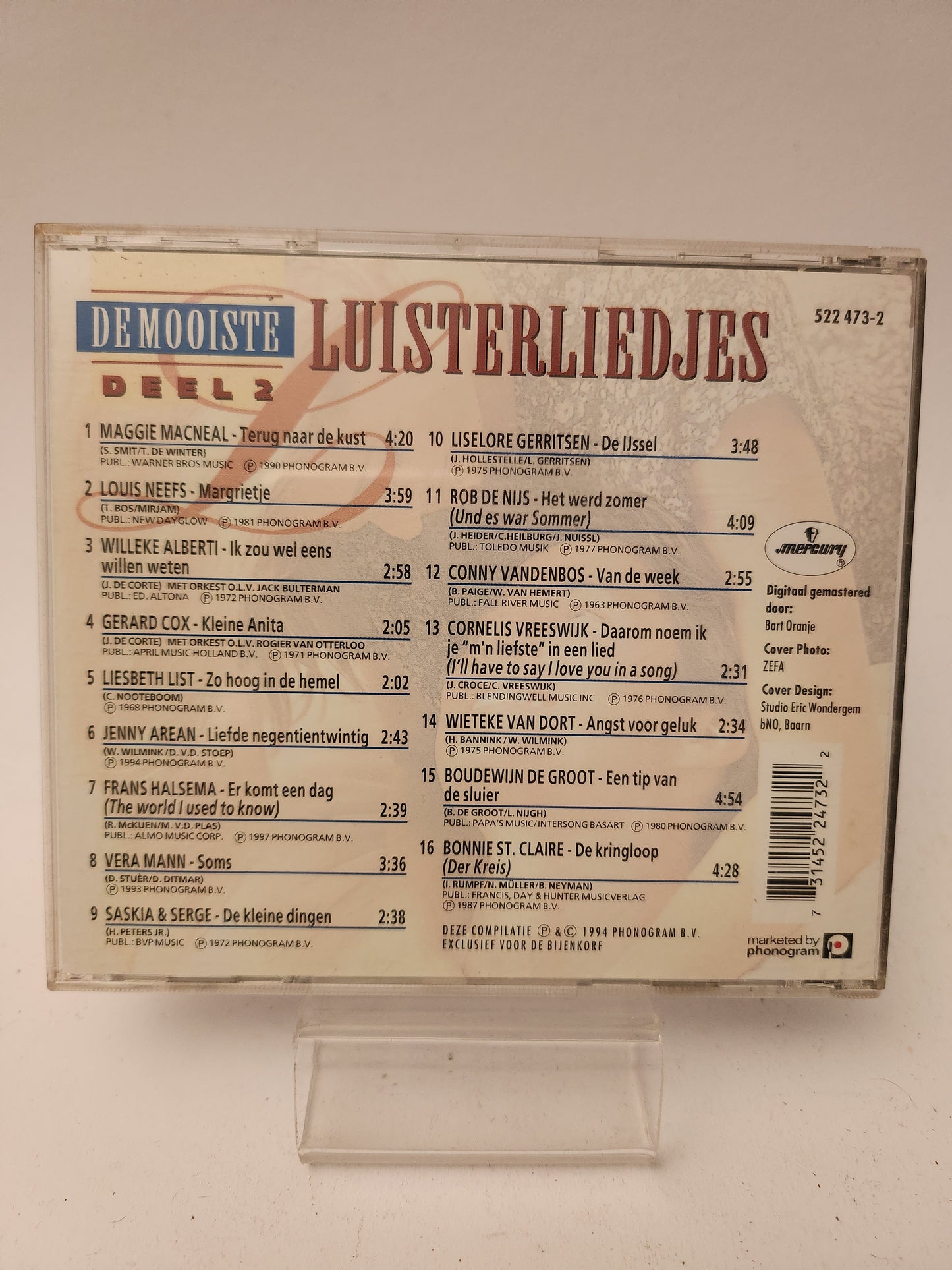 De Mooiste Luisterliedjes Deel 2 CD