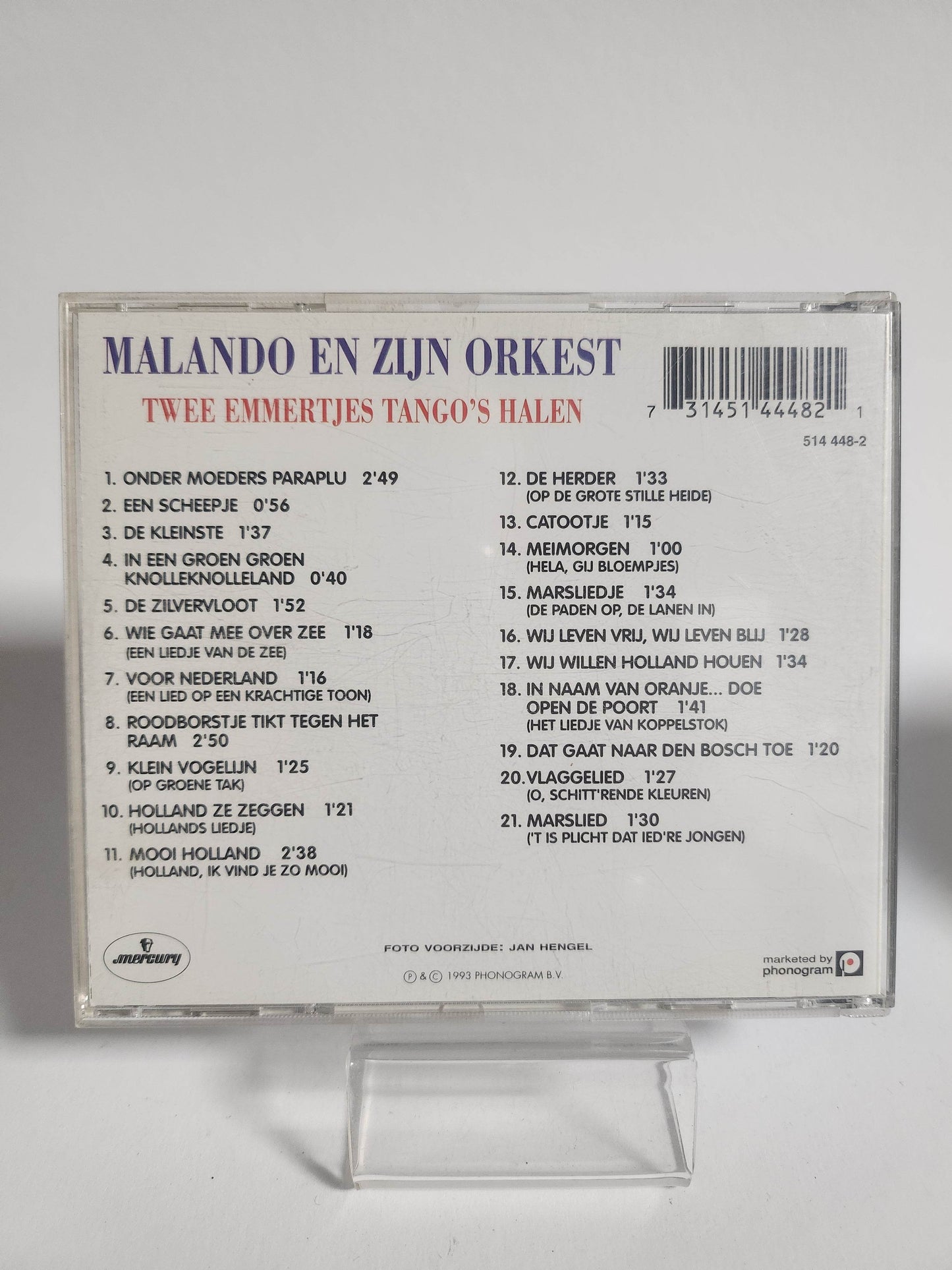 Malando en zijn Orkerst: Twee Emmertjes Water Halen Instrumentaal CD - Feniks Gameshop