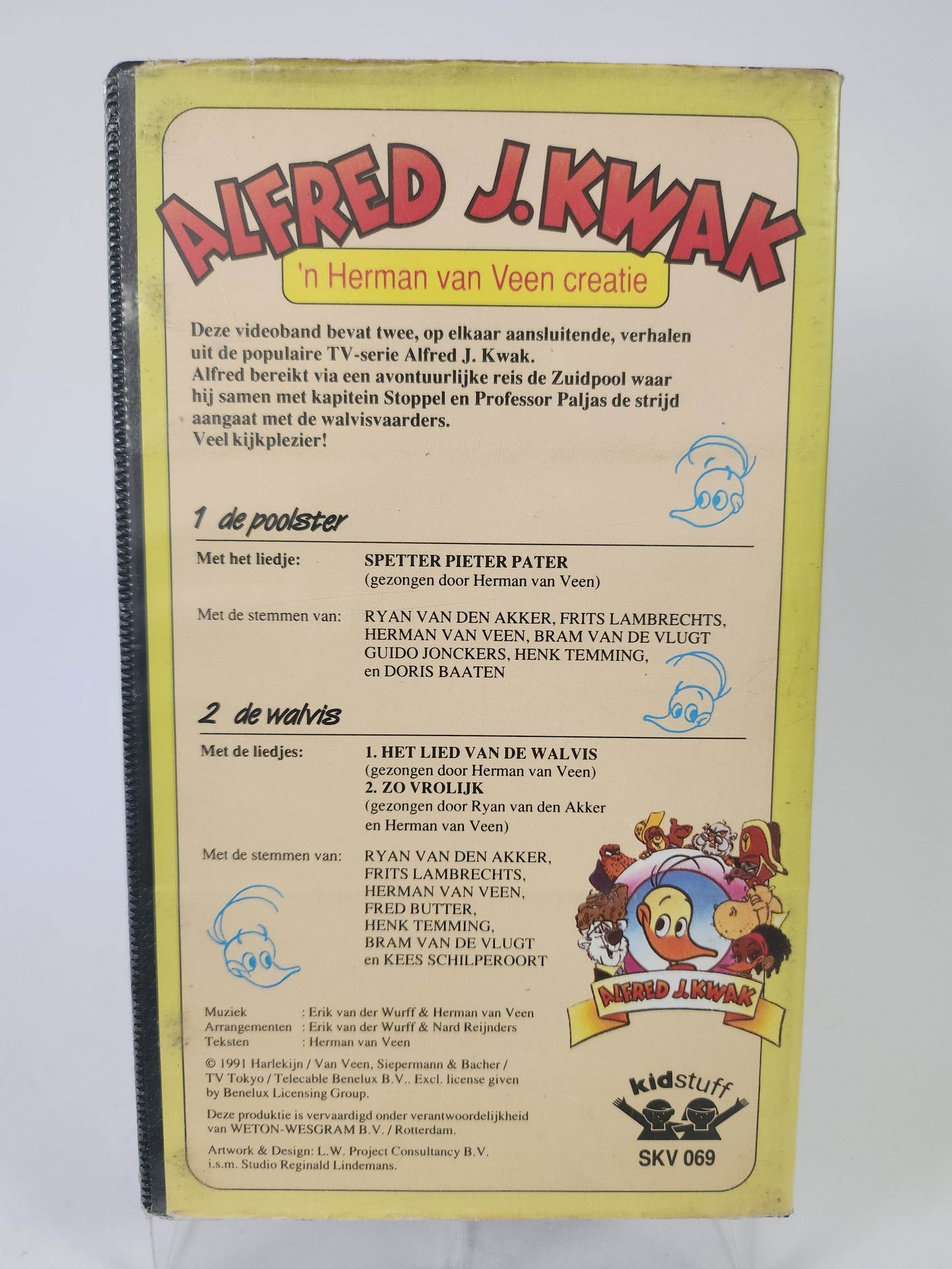 Alfred J Kwak: de Poolster & de Walvis VHS Kids - Feniks Gameshop