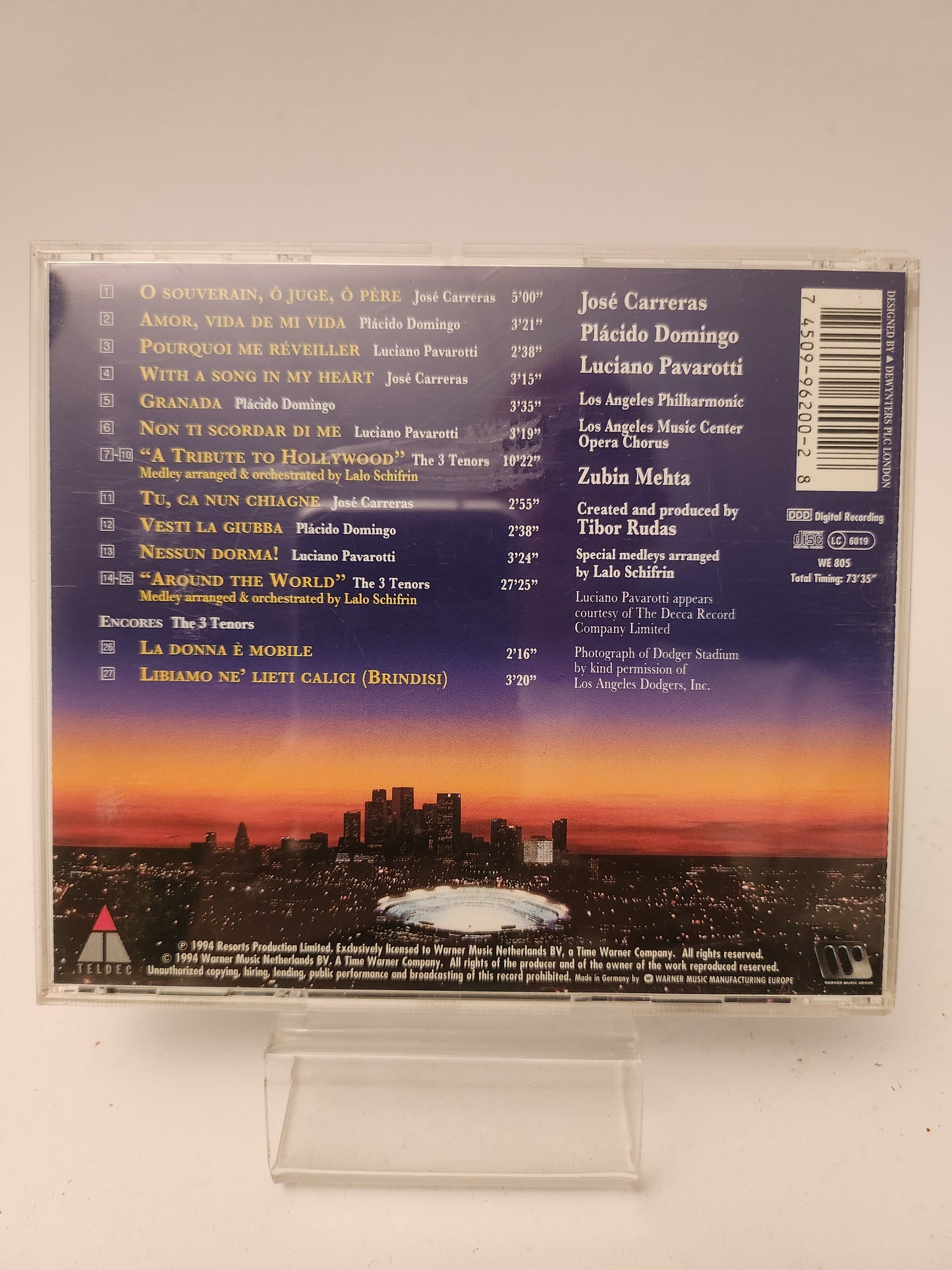 The 3 Tenors in Concert 1994 CD