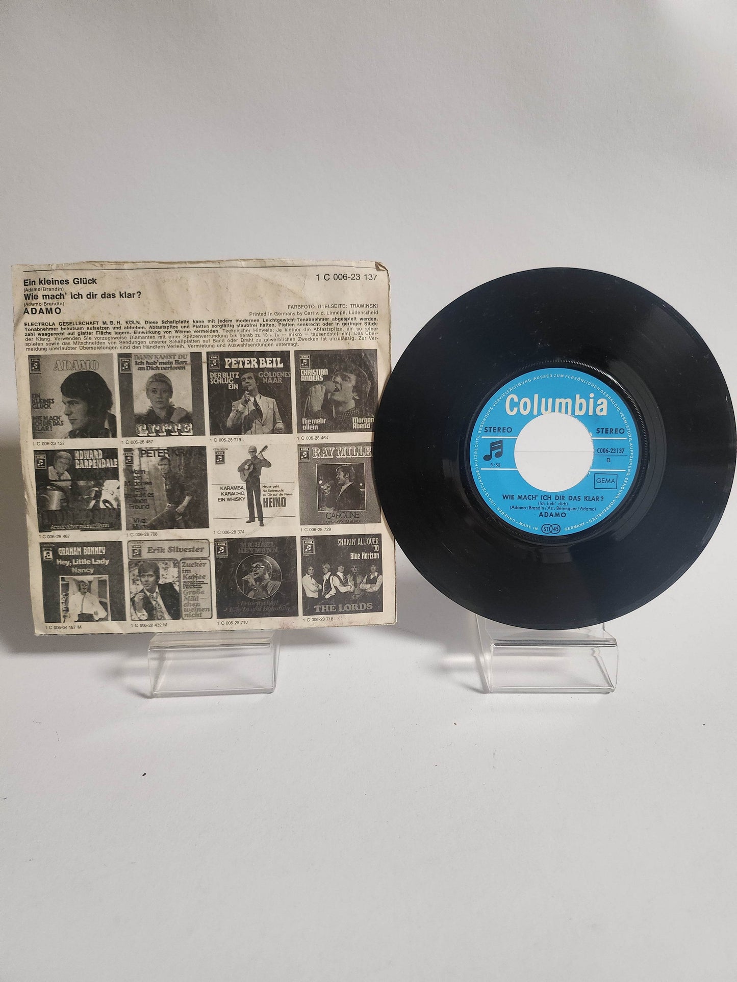 Adamo: Ein Kleines Glück Single Vinyl - Feniks Gameshop