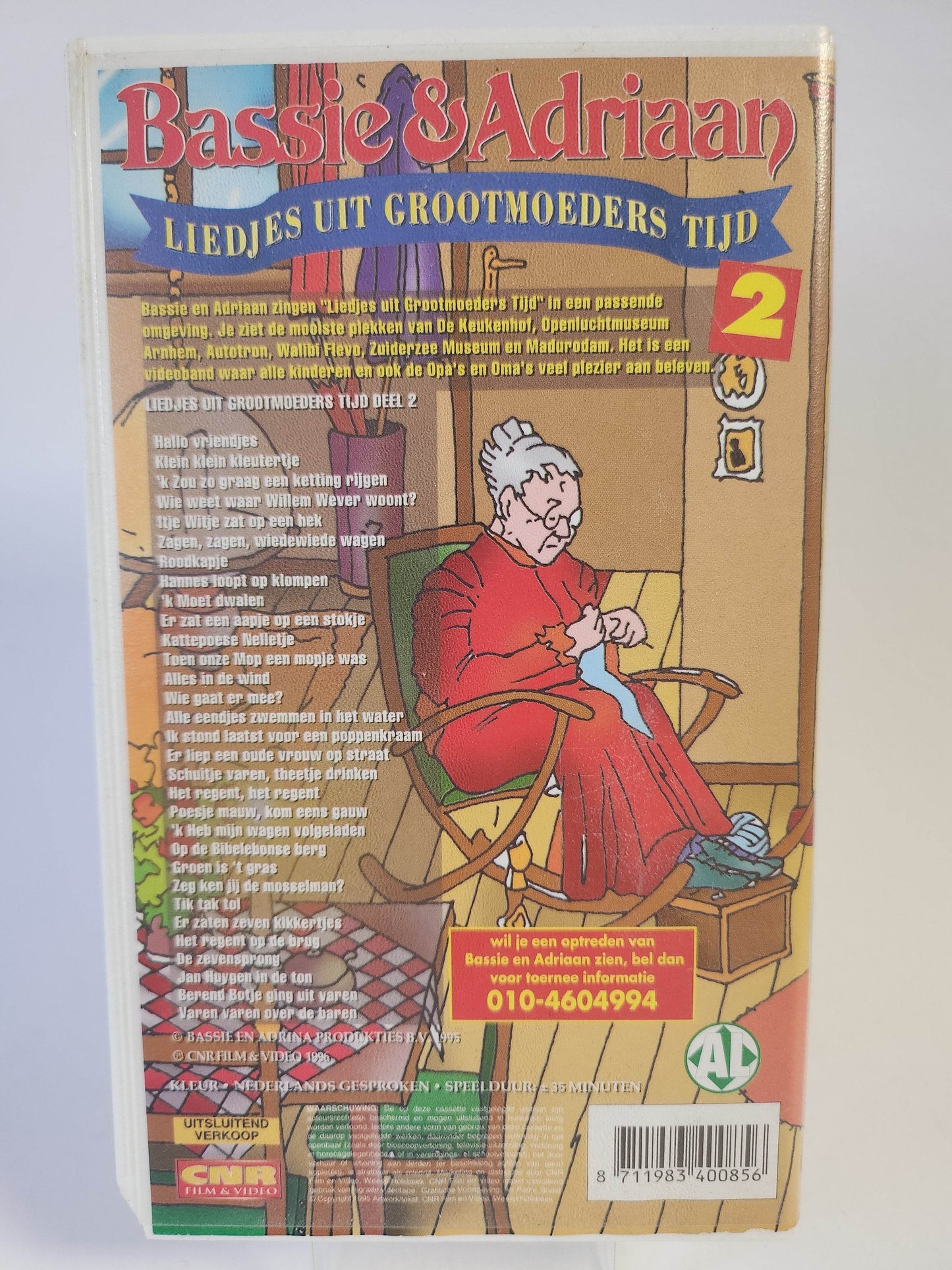 Bassie & Adriaan Liedjes uit Grootmoeders Tijd 2 VHS - Feniks Gameshop