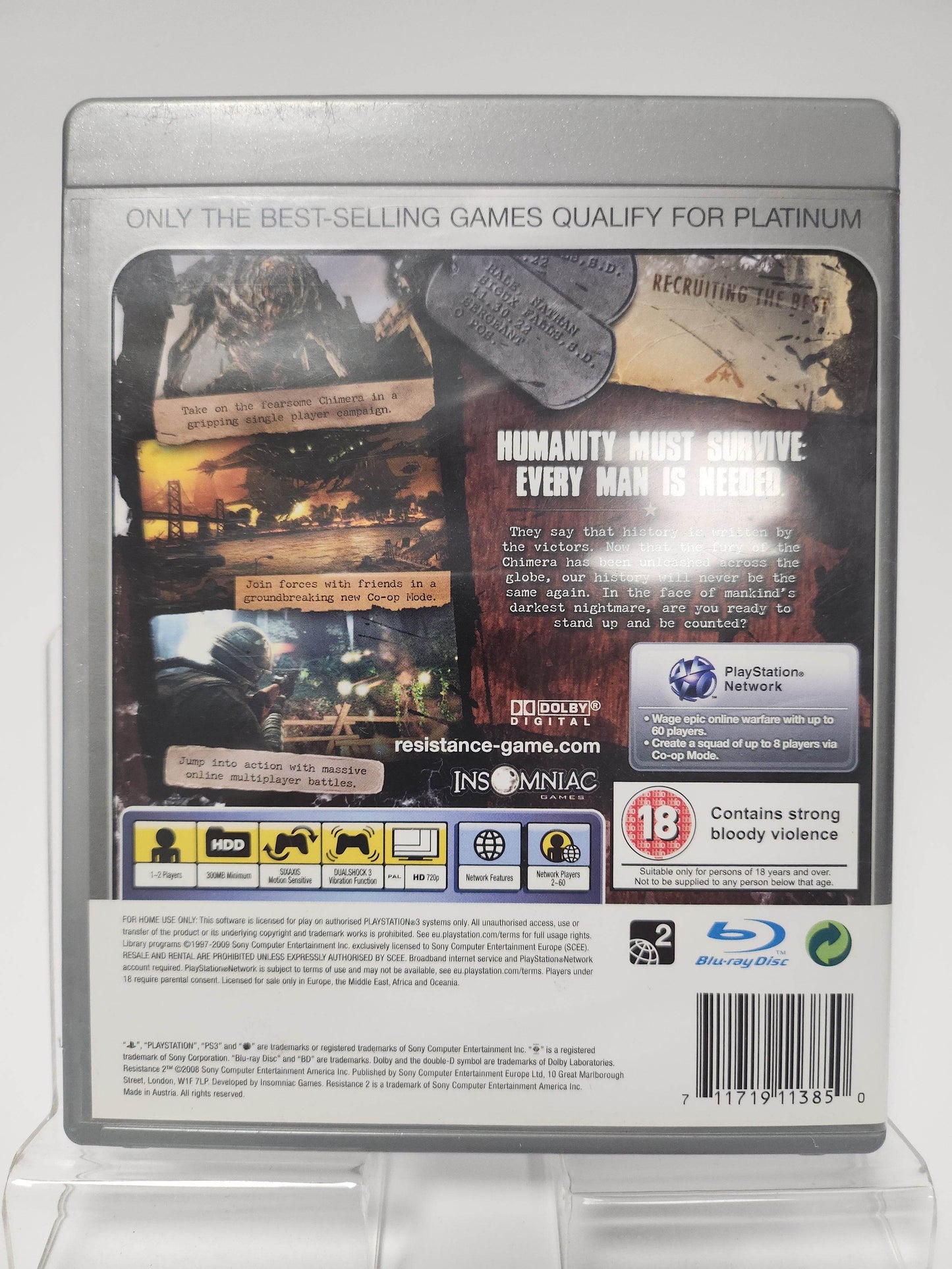 Resistance 2 Platinum Playstation 3 - Feniks Gameshop