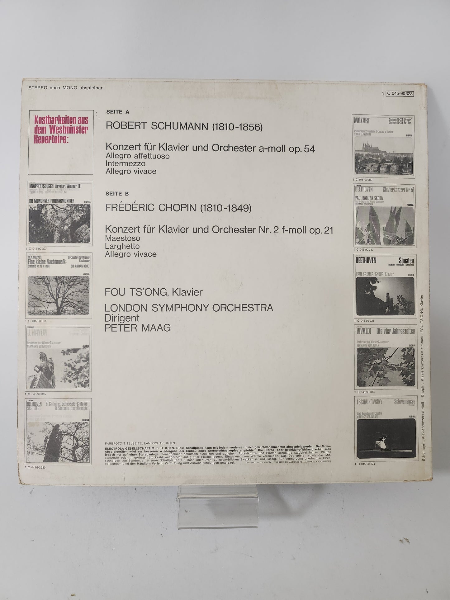 Klavierkonzert A-Moll & Nr 2 F-Moll LP Vinyl
