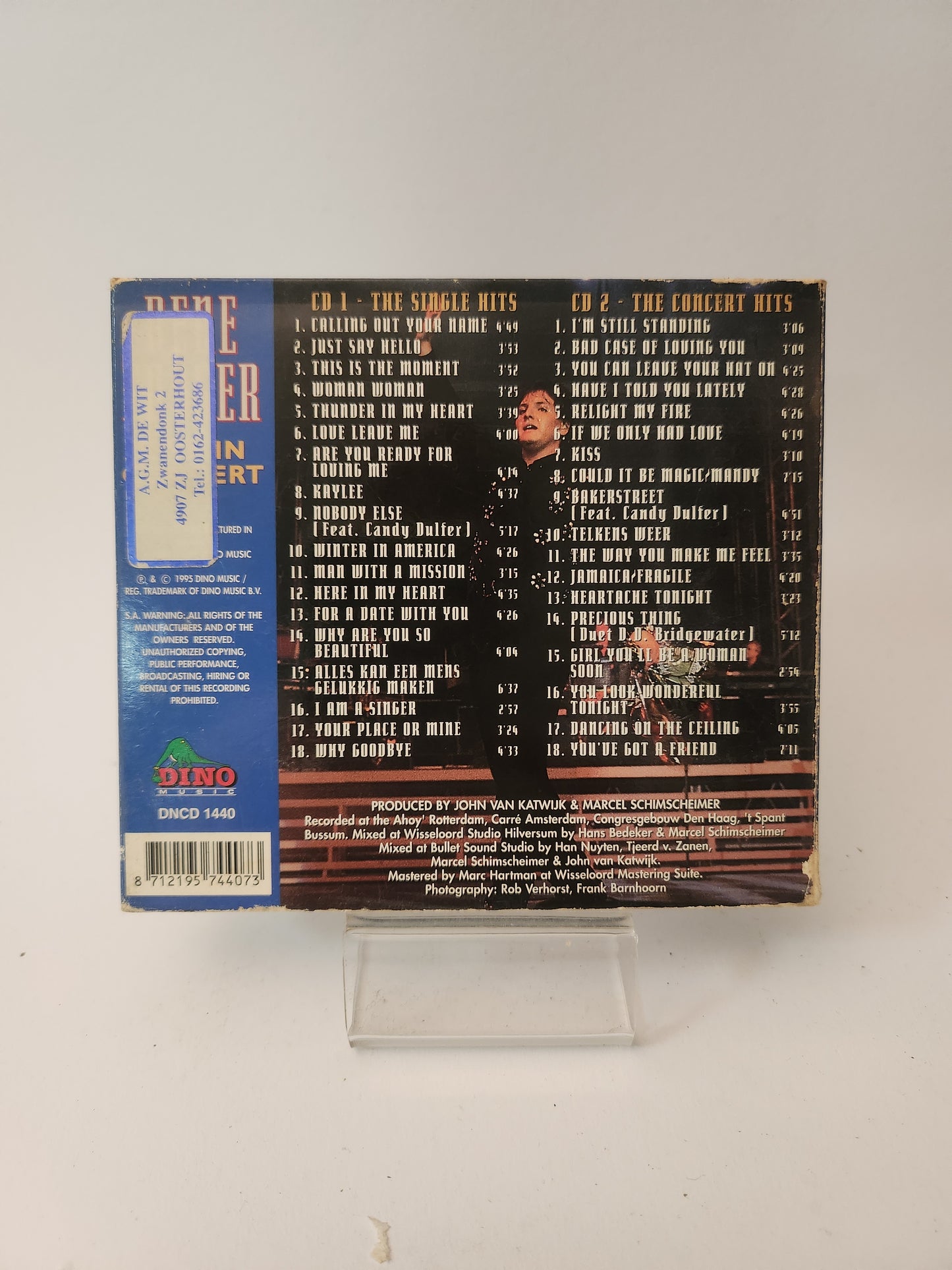 Rene Froger: Live in Concert 2 Disc Special Edition CD