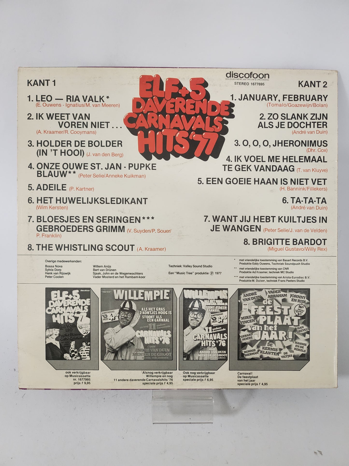 Elf + 5 Daverende Carnaval Hits '77 LP Vinyl