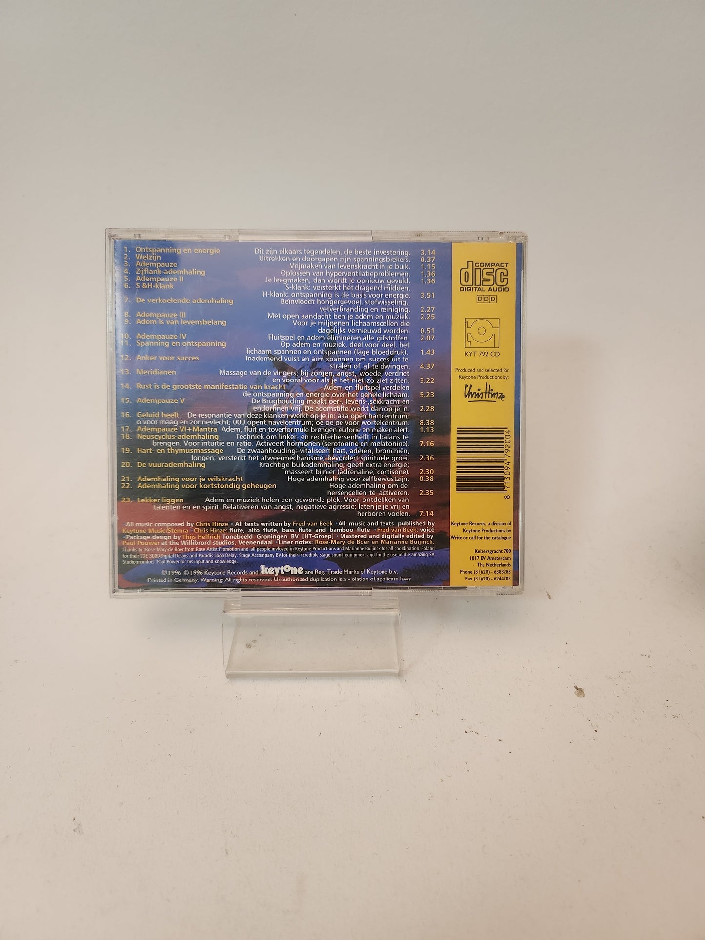 Fred van Beek en Chris Hinze: Adempauze CD