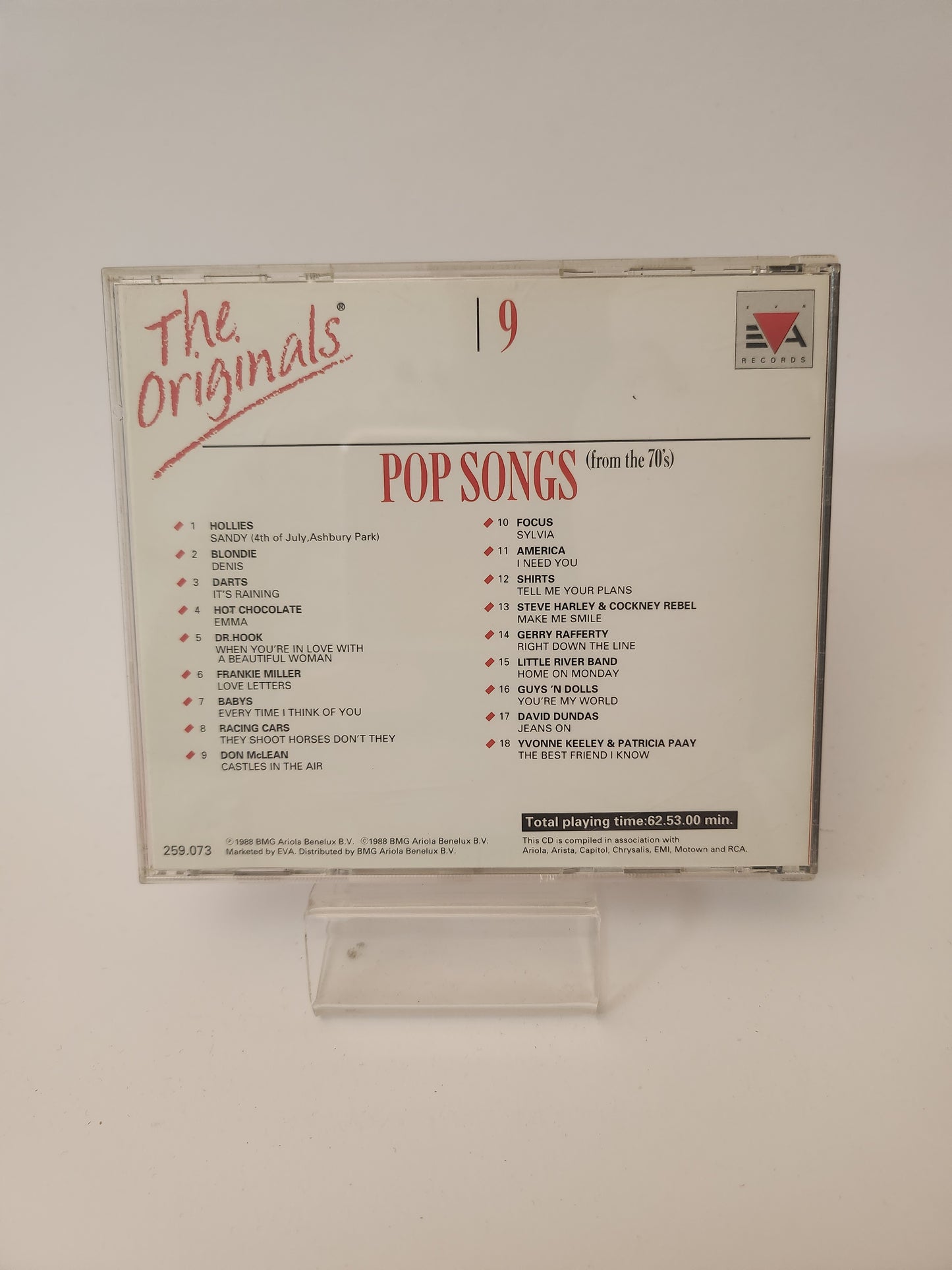 Originals Pop Songs 9 CD