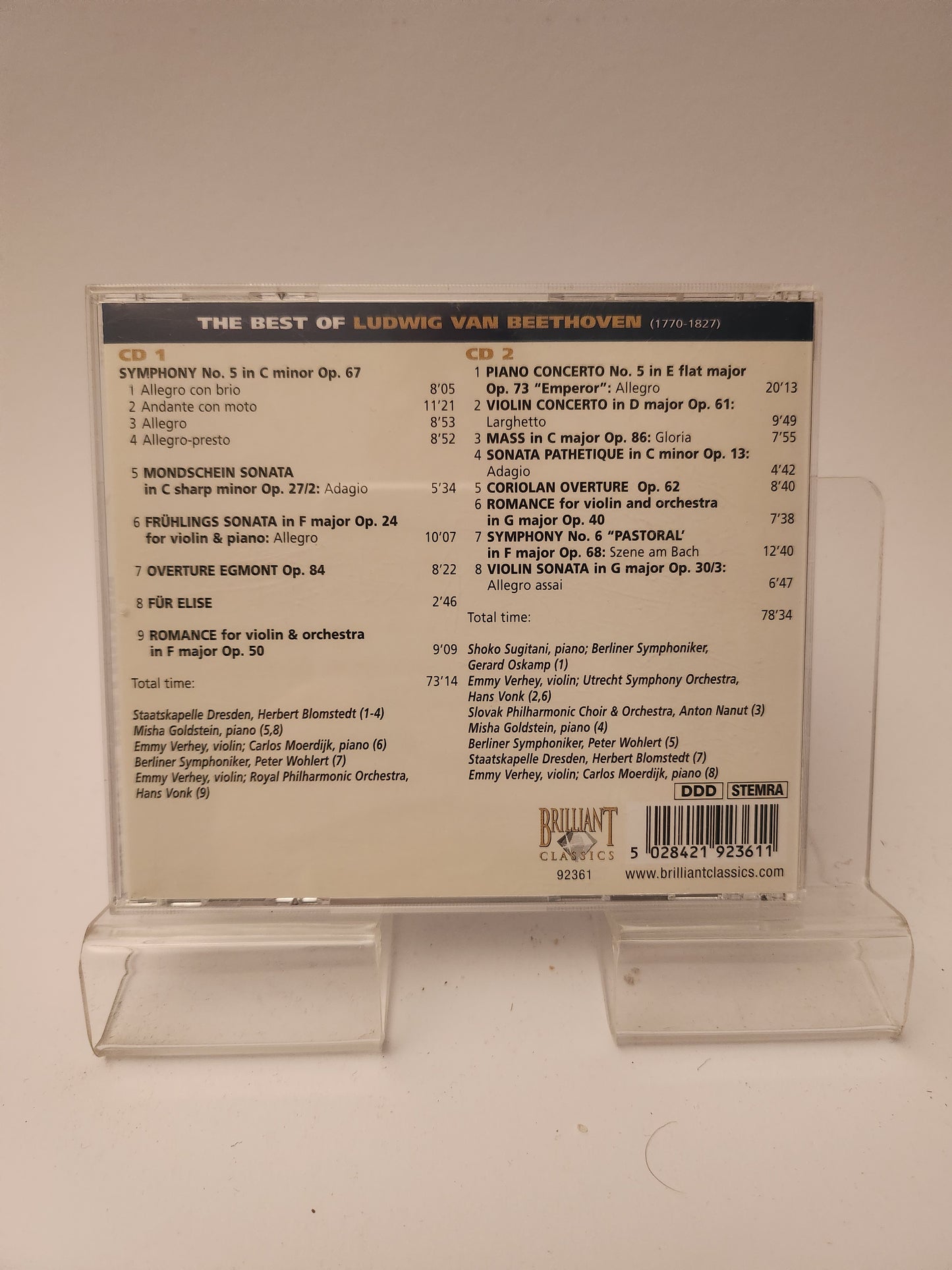 Best of Beethoven CD