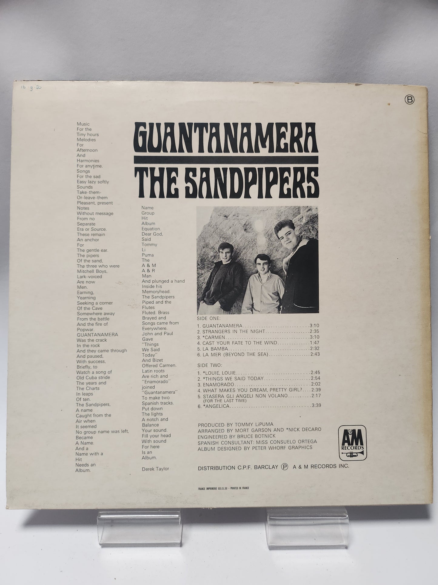 Sandpipers: Guantanamera LP Vinyl