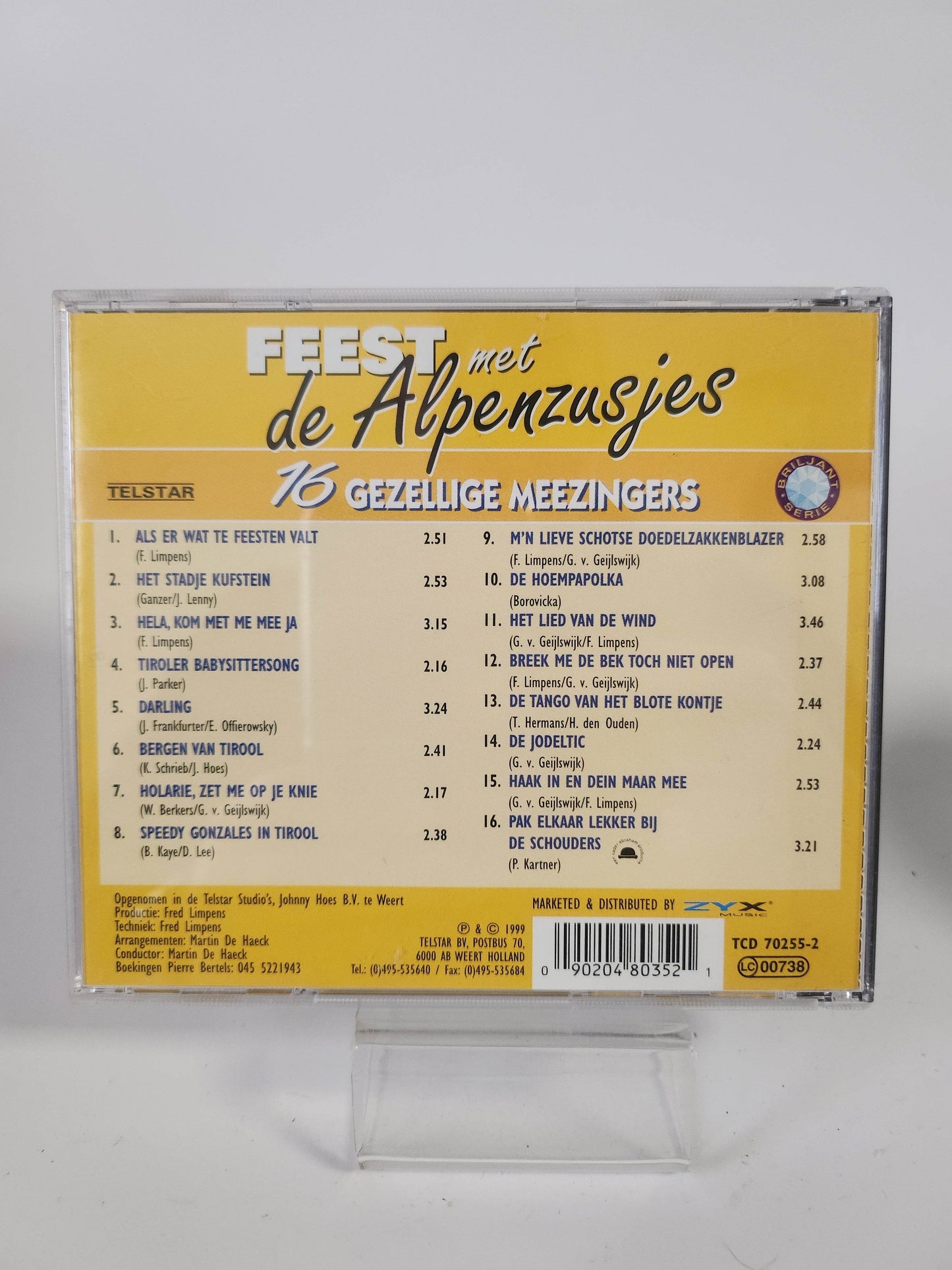 Feest met de Alpenzusjes: 16 Gezellige Meezingers CD - Feniks Gameshop