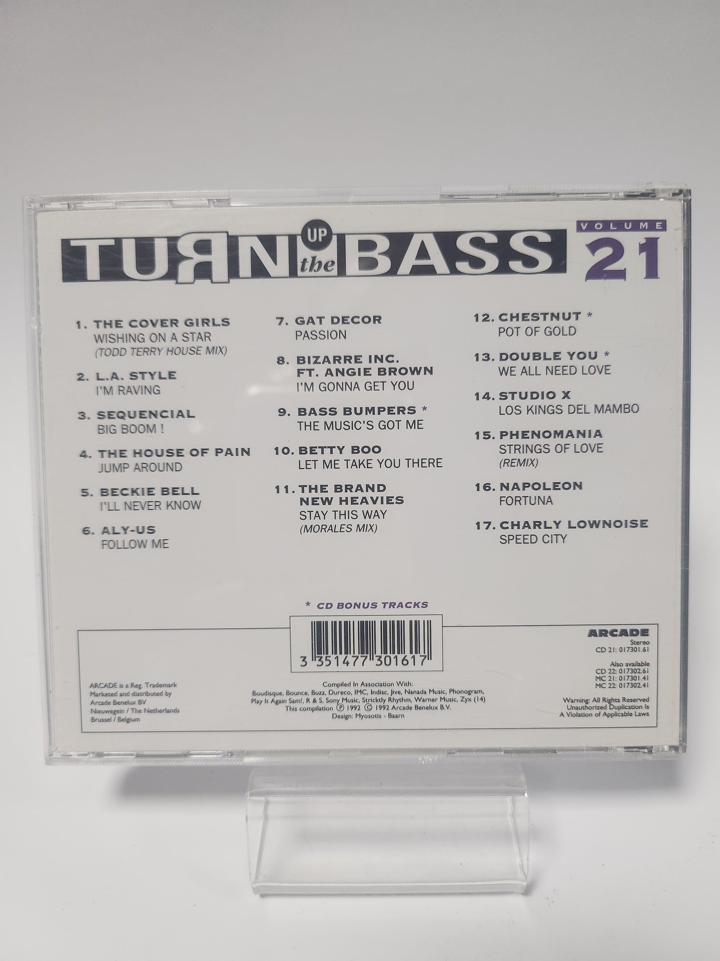 Turn Up the Bass 21 CD