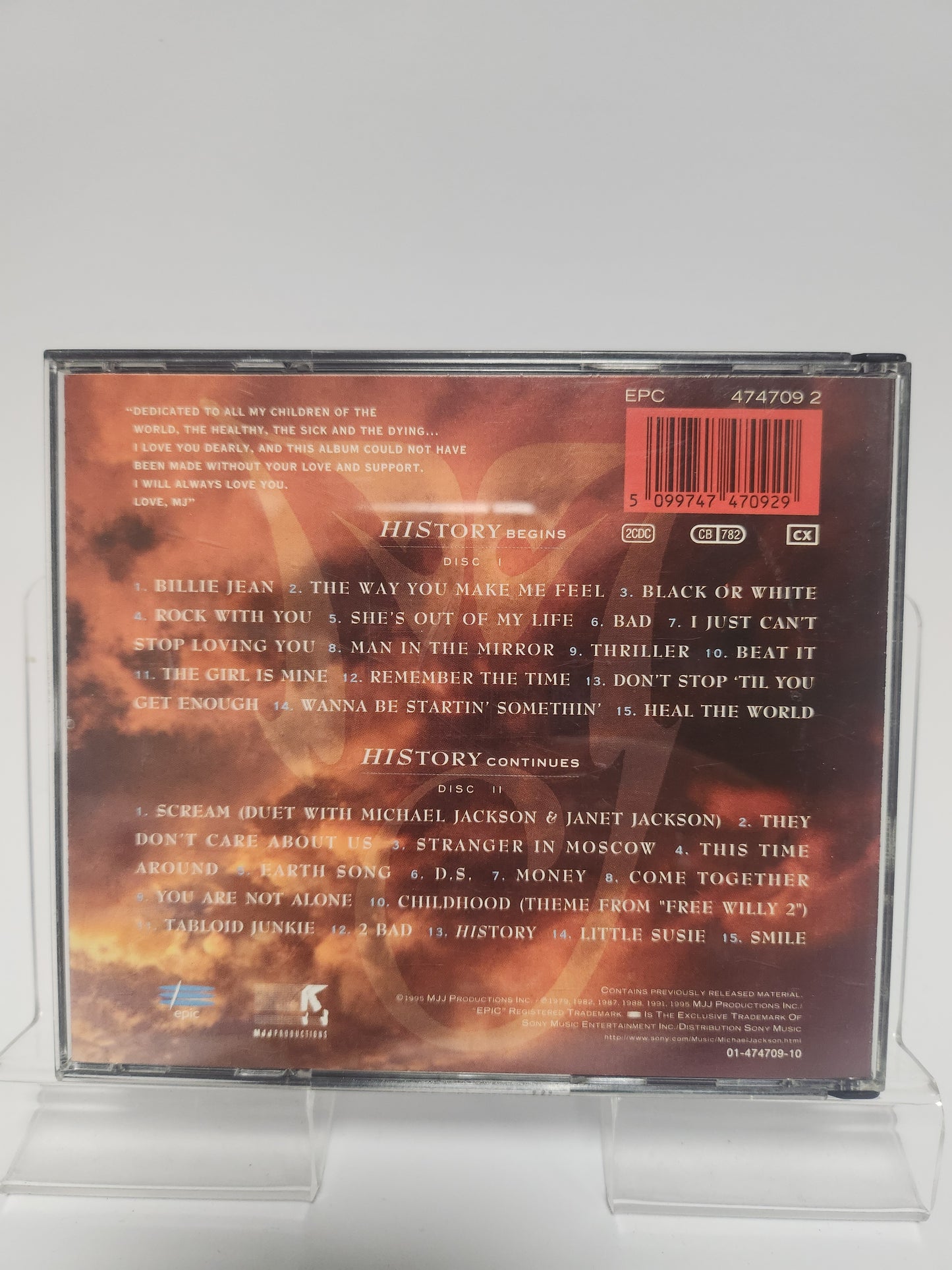 Michael Jackson: History (Past, Present and Future) CD