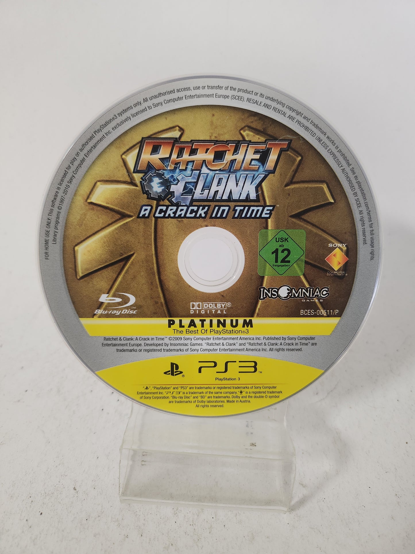 Ratchet & Clank a Crack in Time Platinum (No Book) PlayStation 3