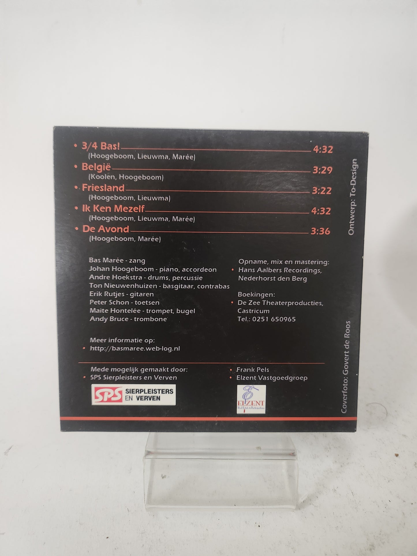 Bas Maree & Johan Hoogeboom: 3/4 Bas! CD Single