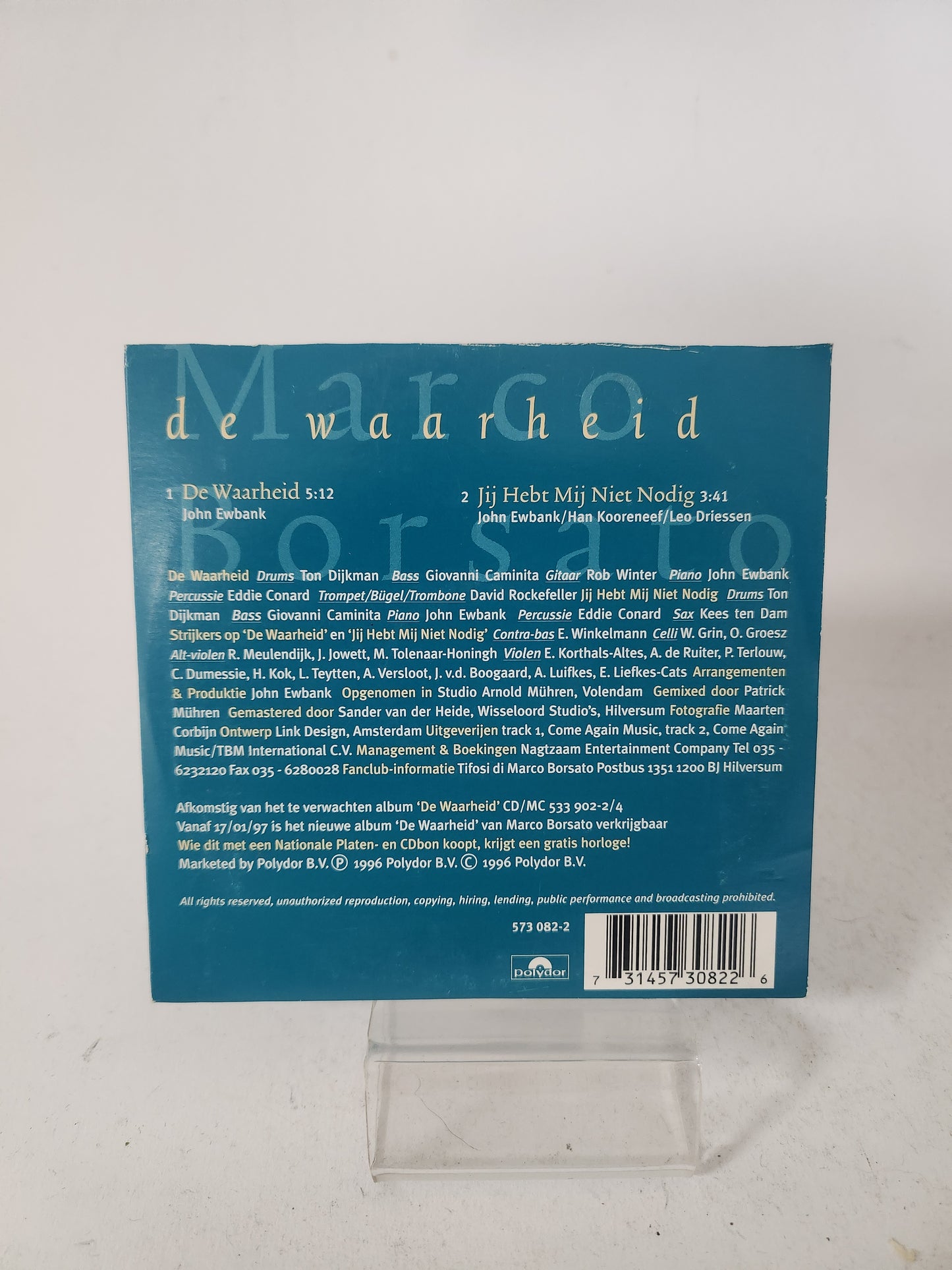 Marco Borsato: de Waarheid CD Single