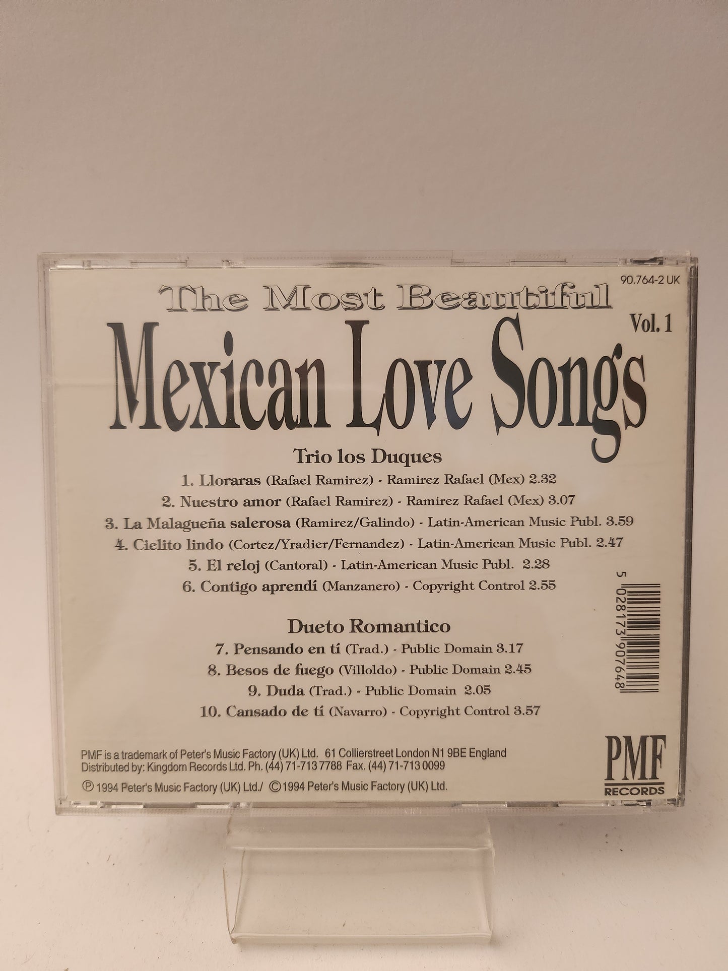 The Most Beautiful Mexican Love Songs CD