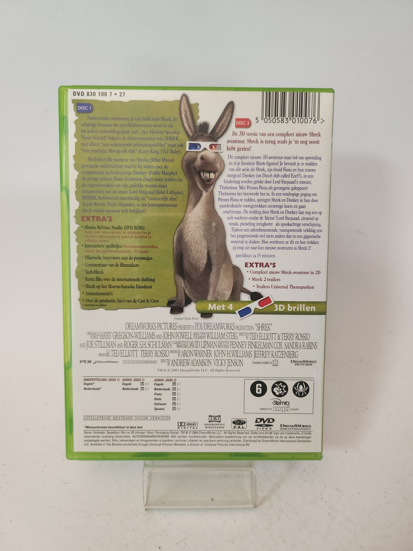 Shrek + 3D Brillen Dvd Kids