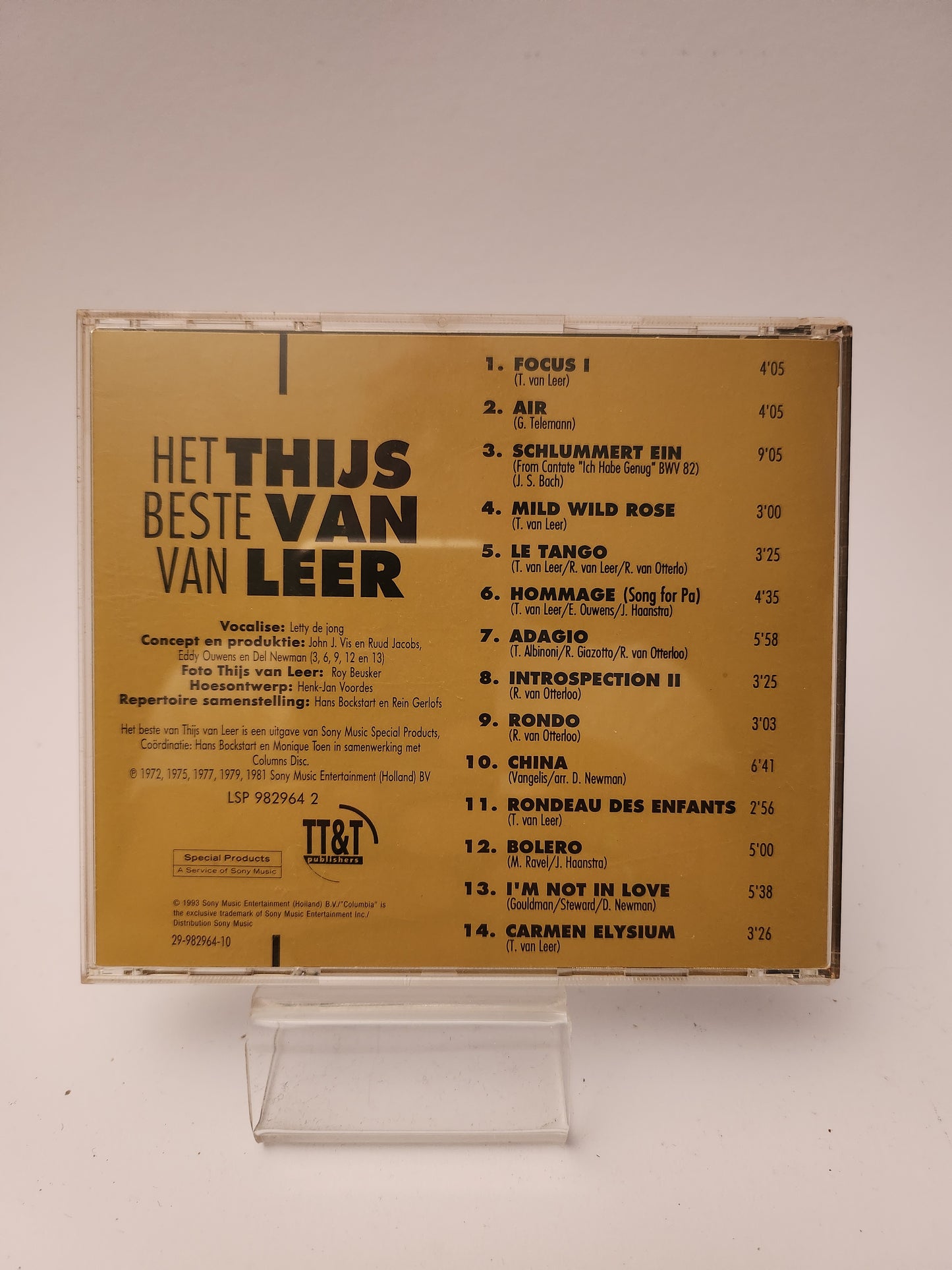 Beste van Thijd van Leer CD