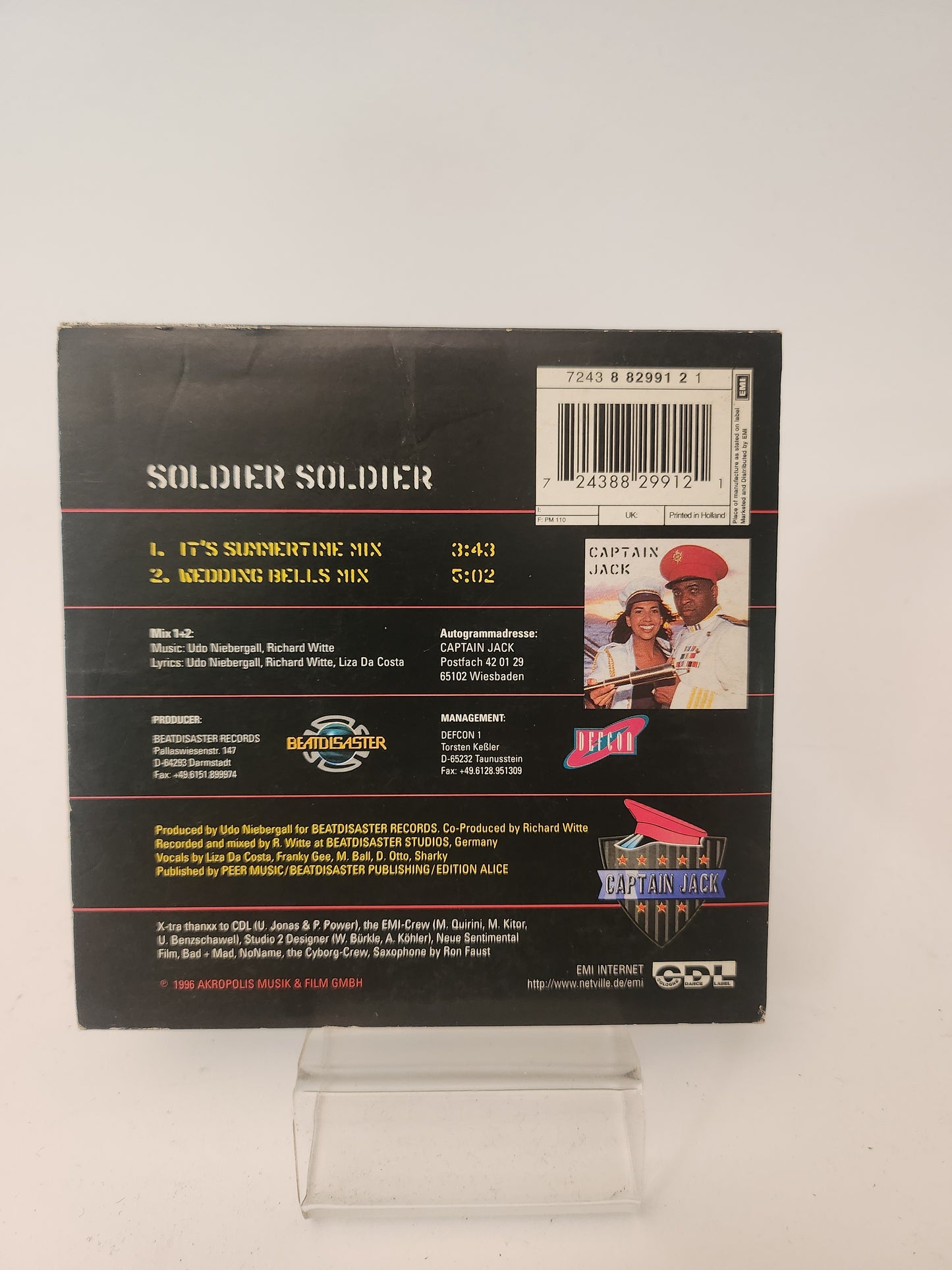 Captain Jack: Soldier Soldier CD Single