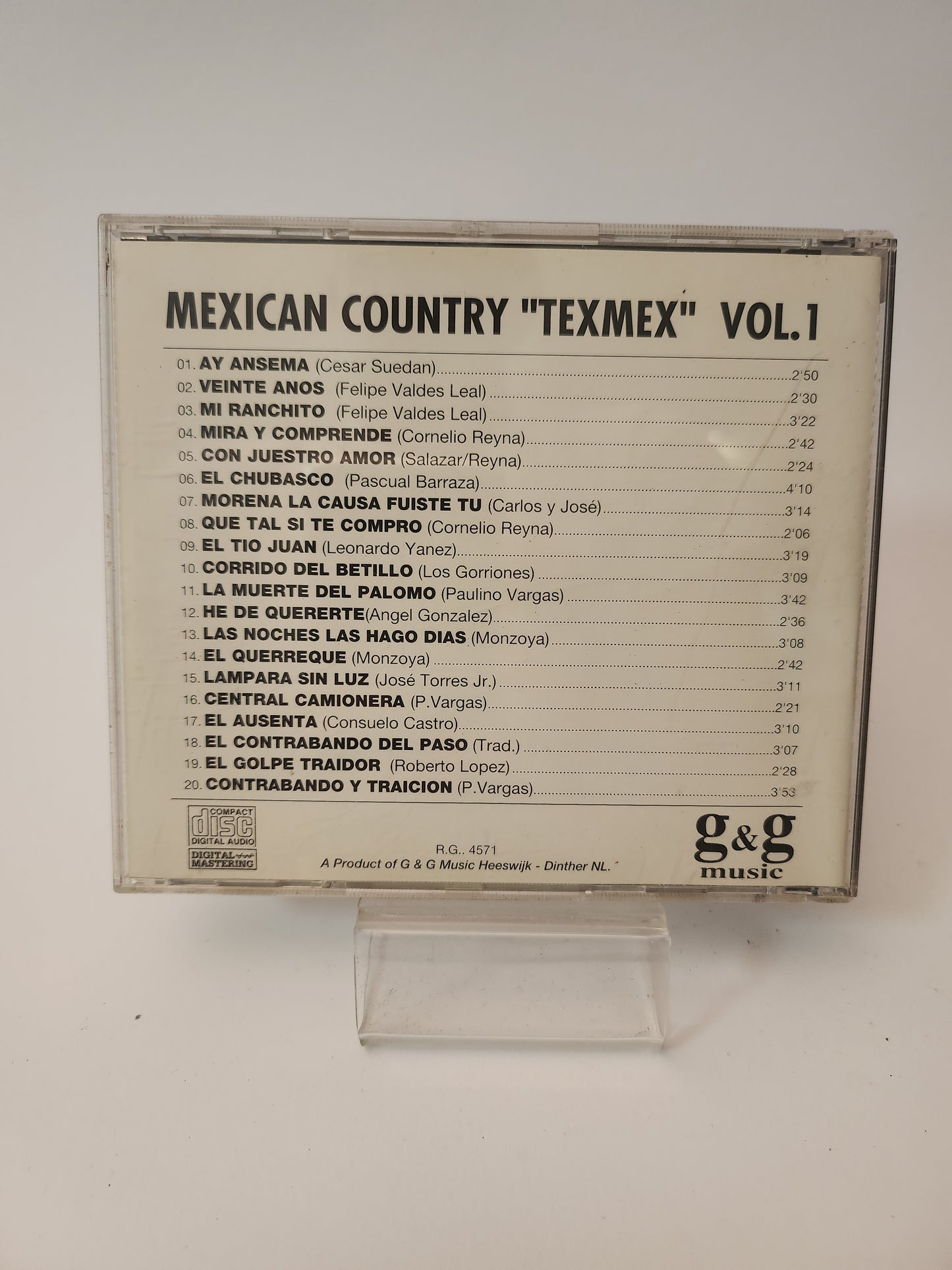 Mexican Country "Texmex" Volume 1 CD