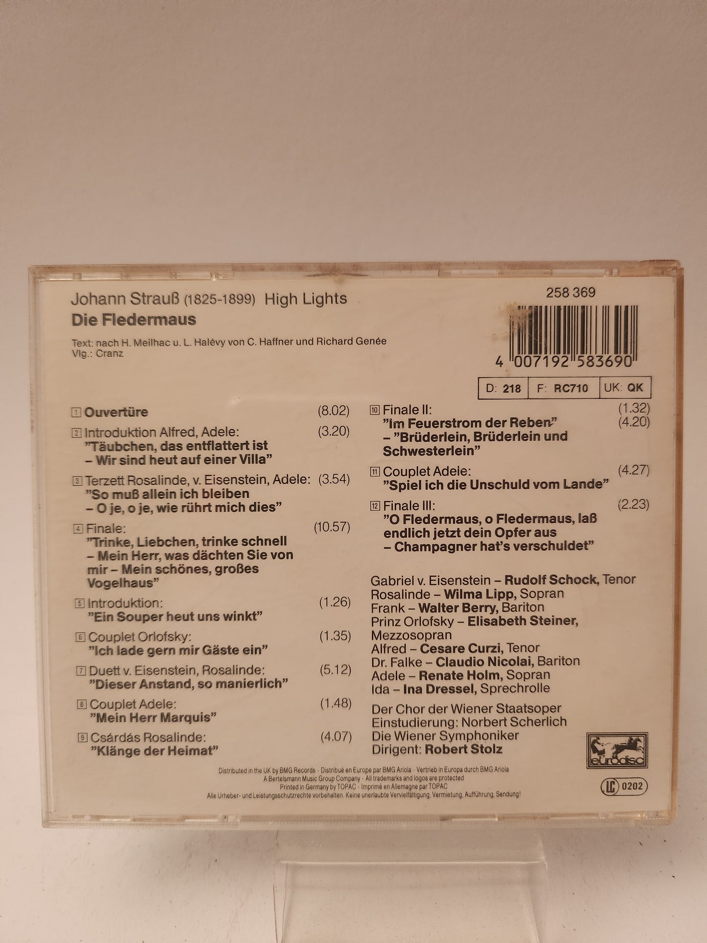 Strauss: Die Fledermaus CD