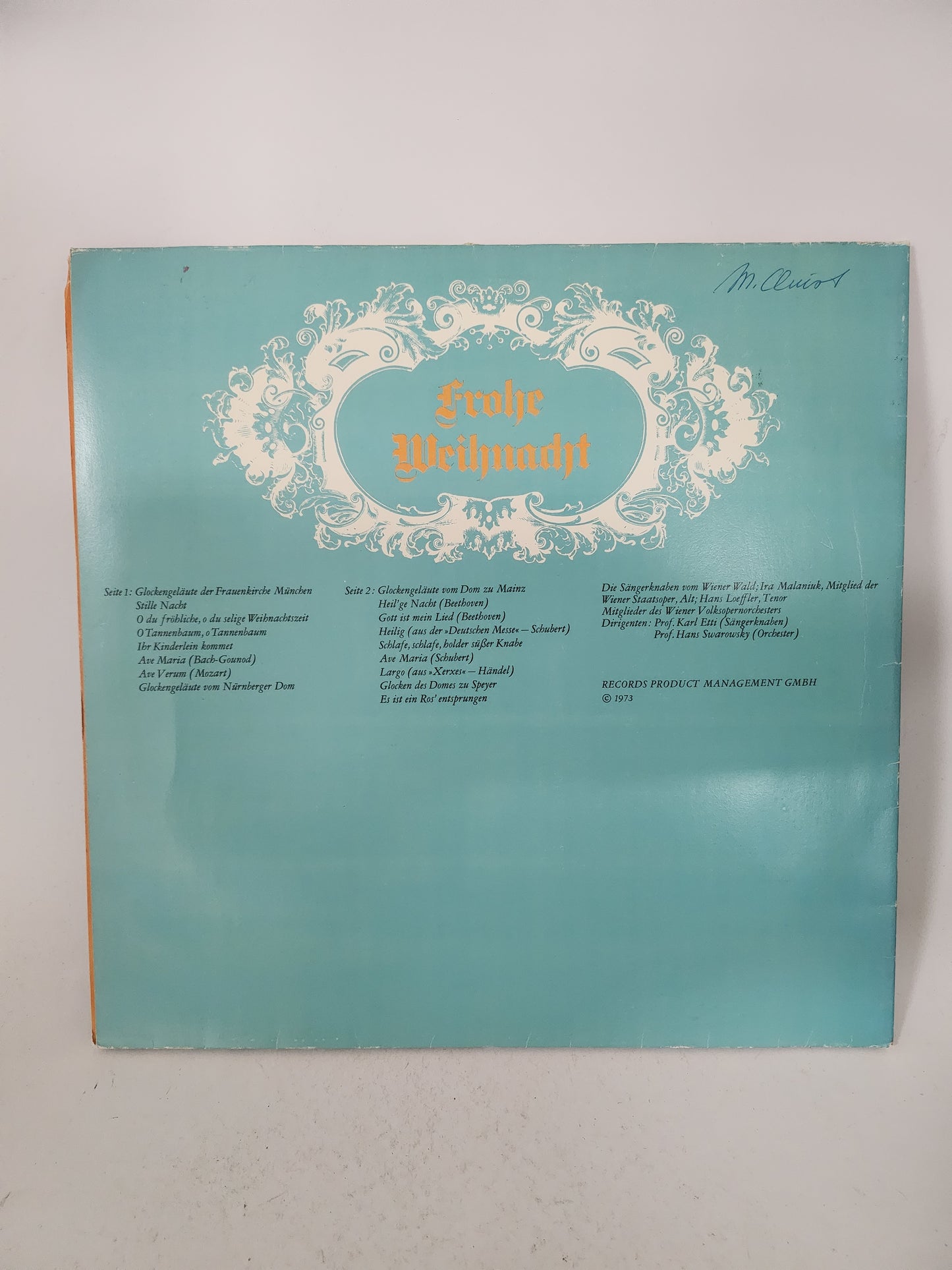 Frohe Weihnacht: Die Söngerknaben vom Wiener Wald LP Vinyl