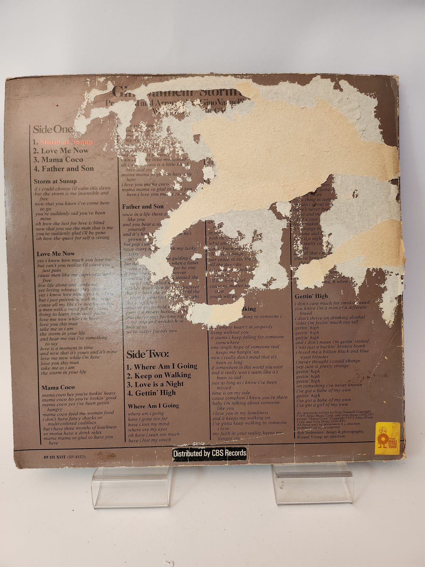 Gino Vannelli: Storm at Sunup LP Vinyl