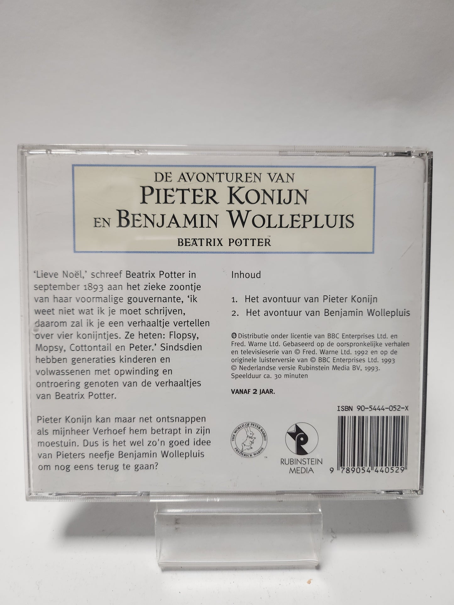 Beatrix Potter: de Avonturen van Pieter Konijn en Benjamin Wollepluis CD