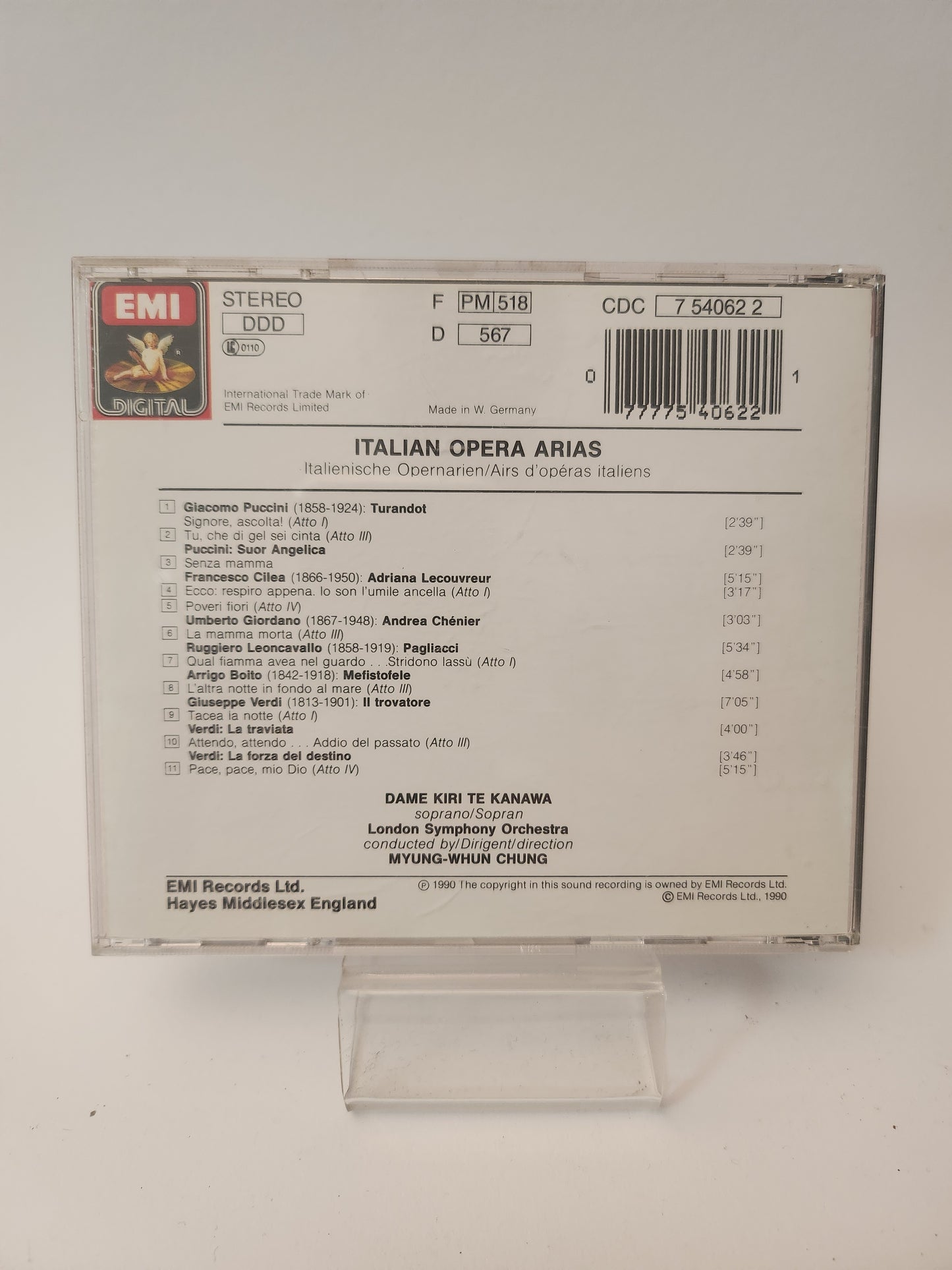 Kiri te Kanawa: Italian Opera Arias CD